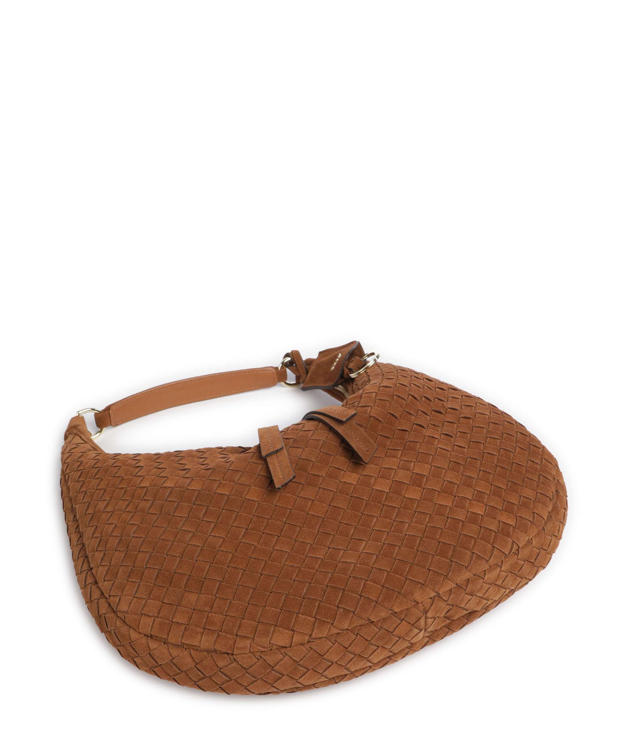 Abro Suede Nana Small Hobo bag cuoio - Image 5