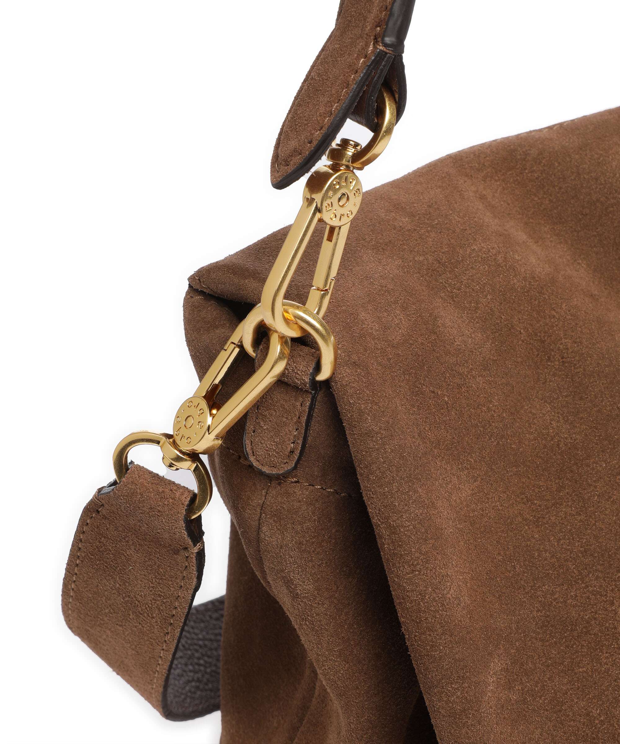 Abro Suede Temi Large Shoulder bag wood - Image 5