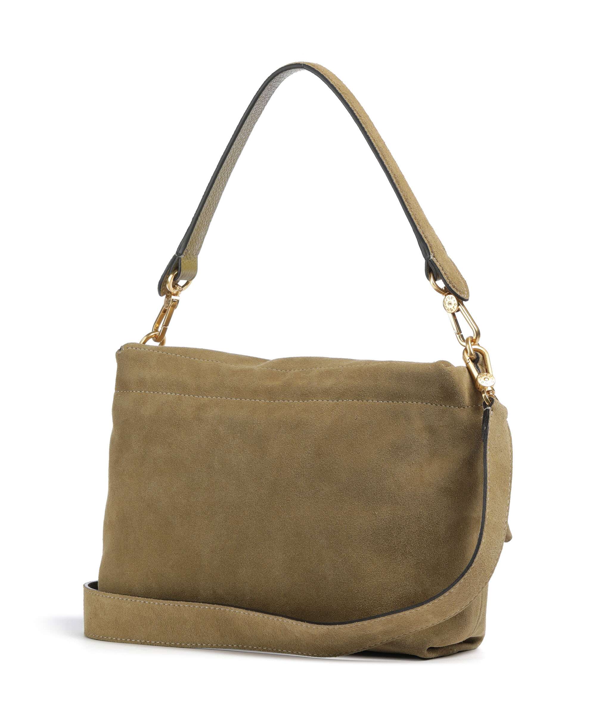 Abro Suede Temi Medium Shoulder bag mud - Image 2