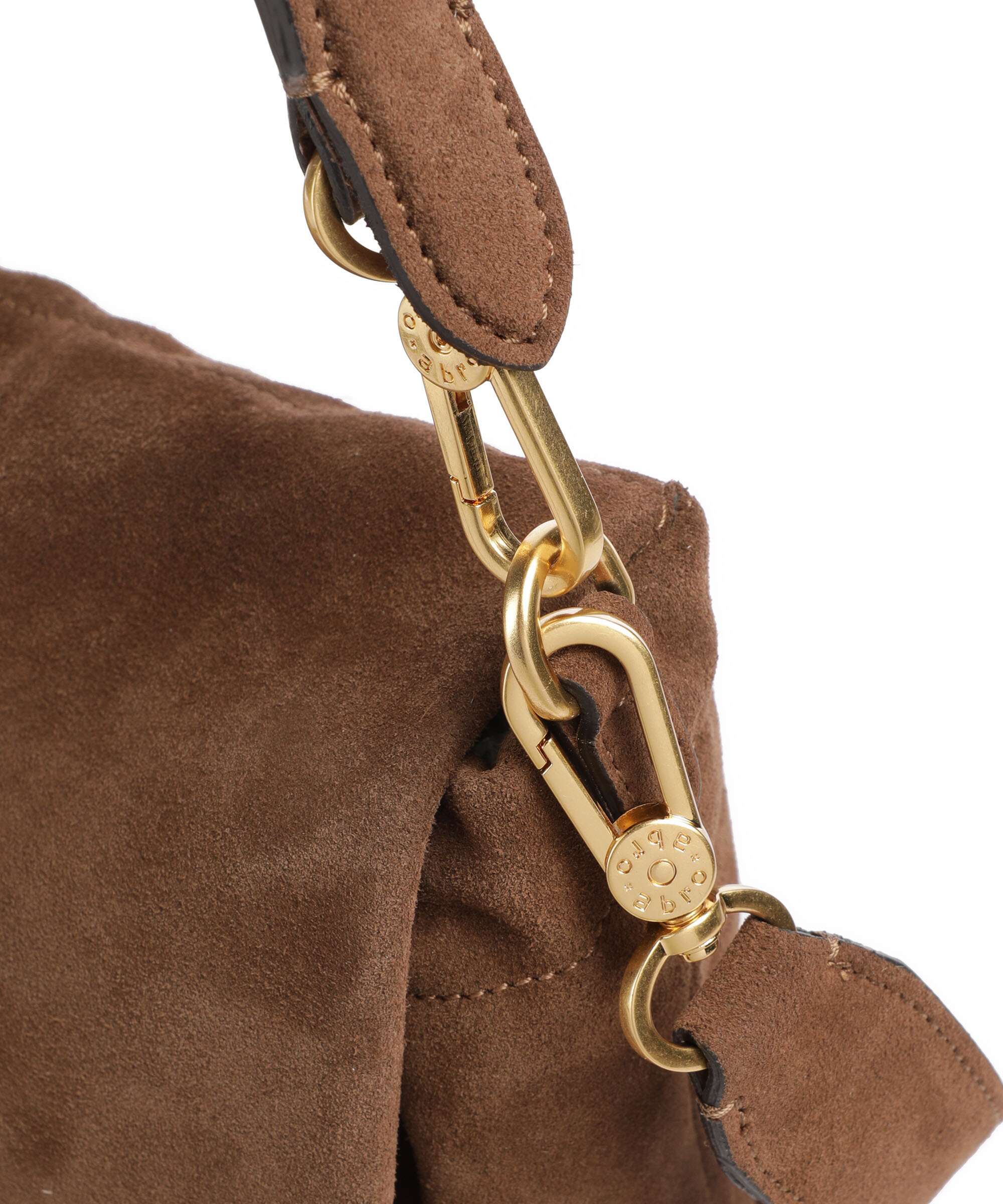 Abro Suede Temi Medium Shoulder bag wood - Image 5