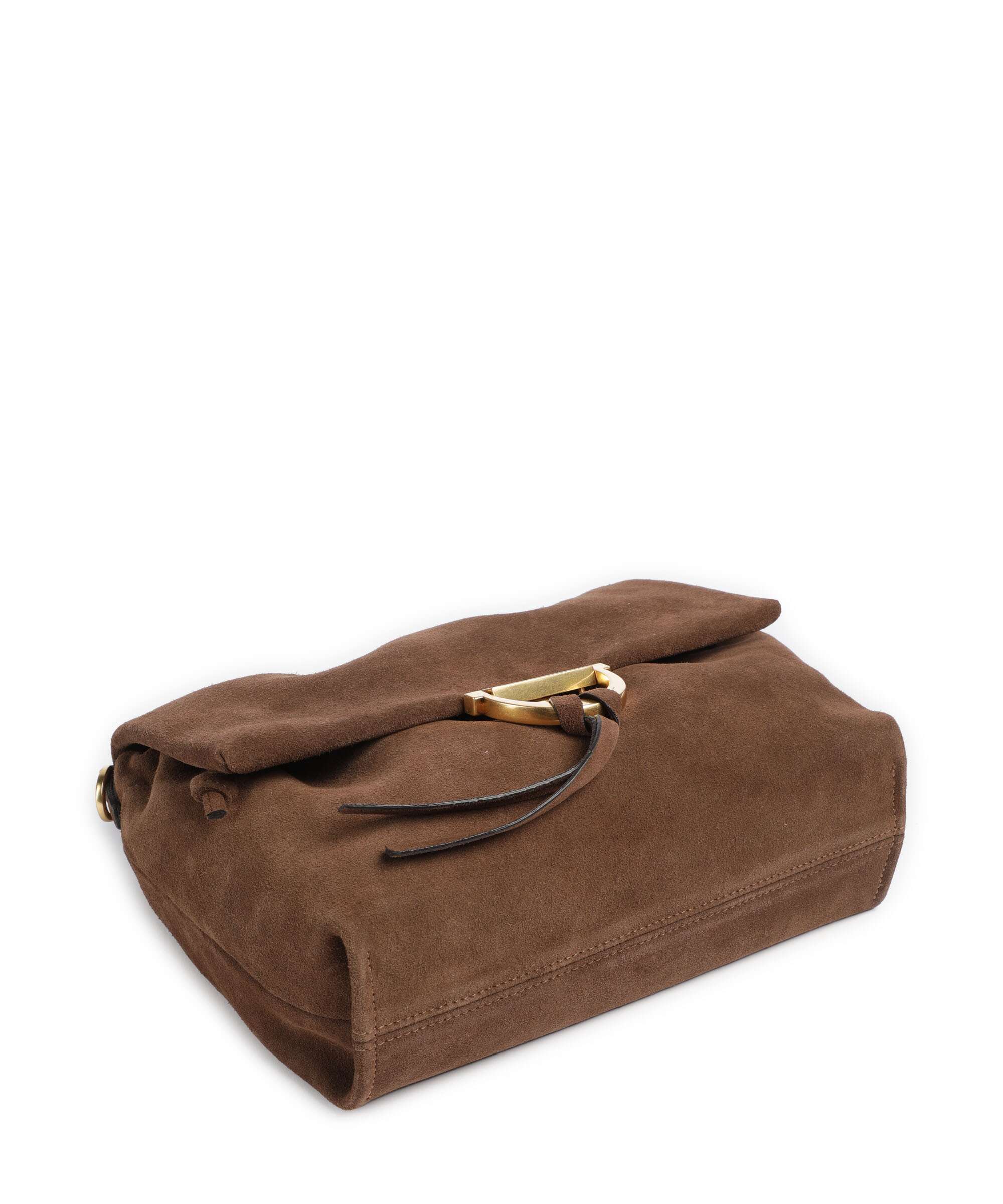Abro Suede Temi Medium Shoulder bag wood - Image 6