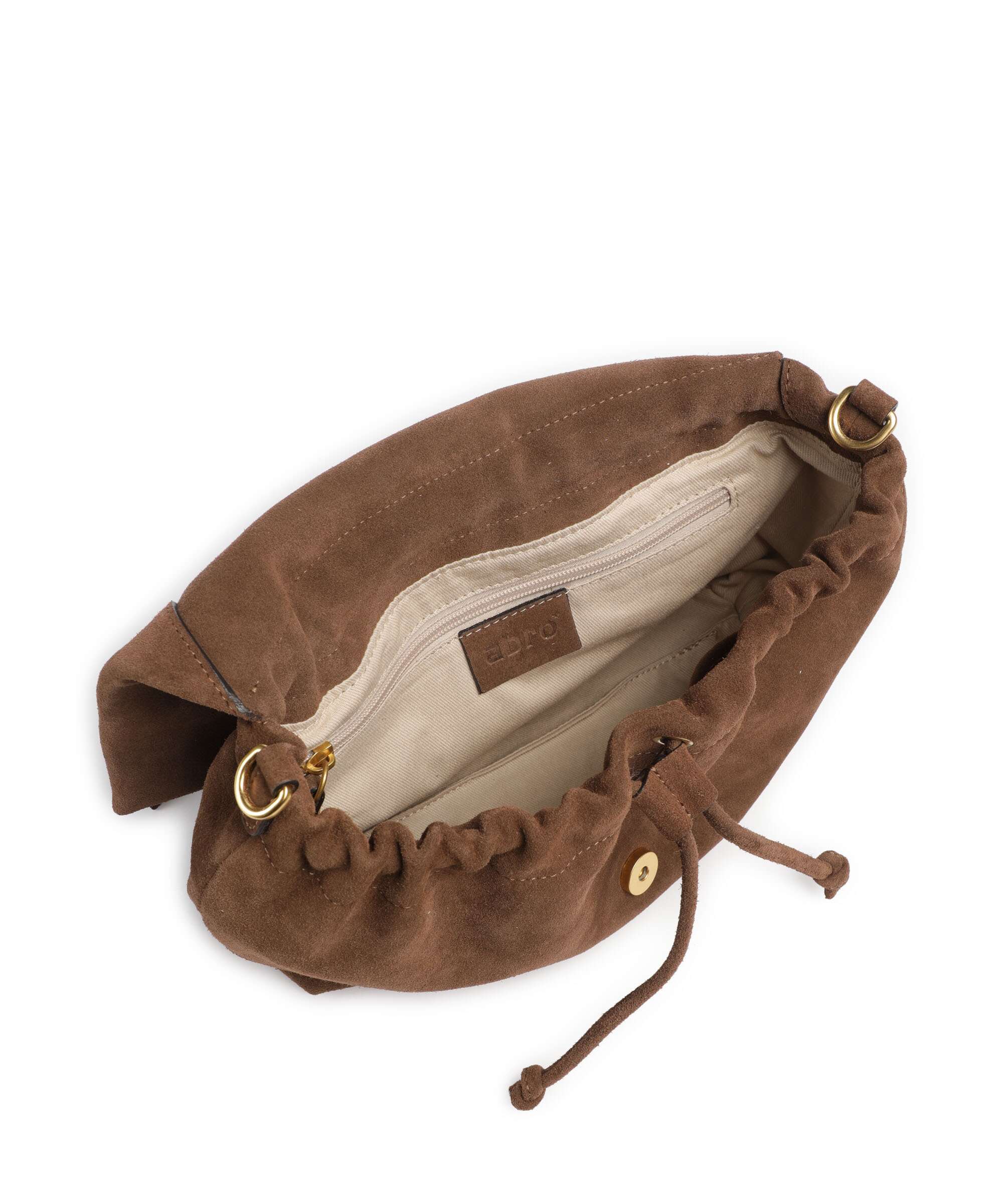 Abro Suede Temi Medium Shoulder bag wood - Image 7