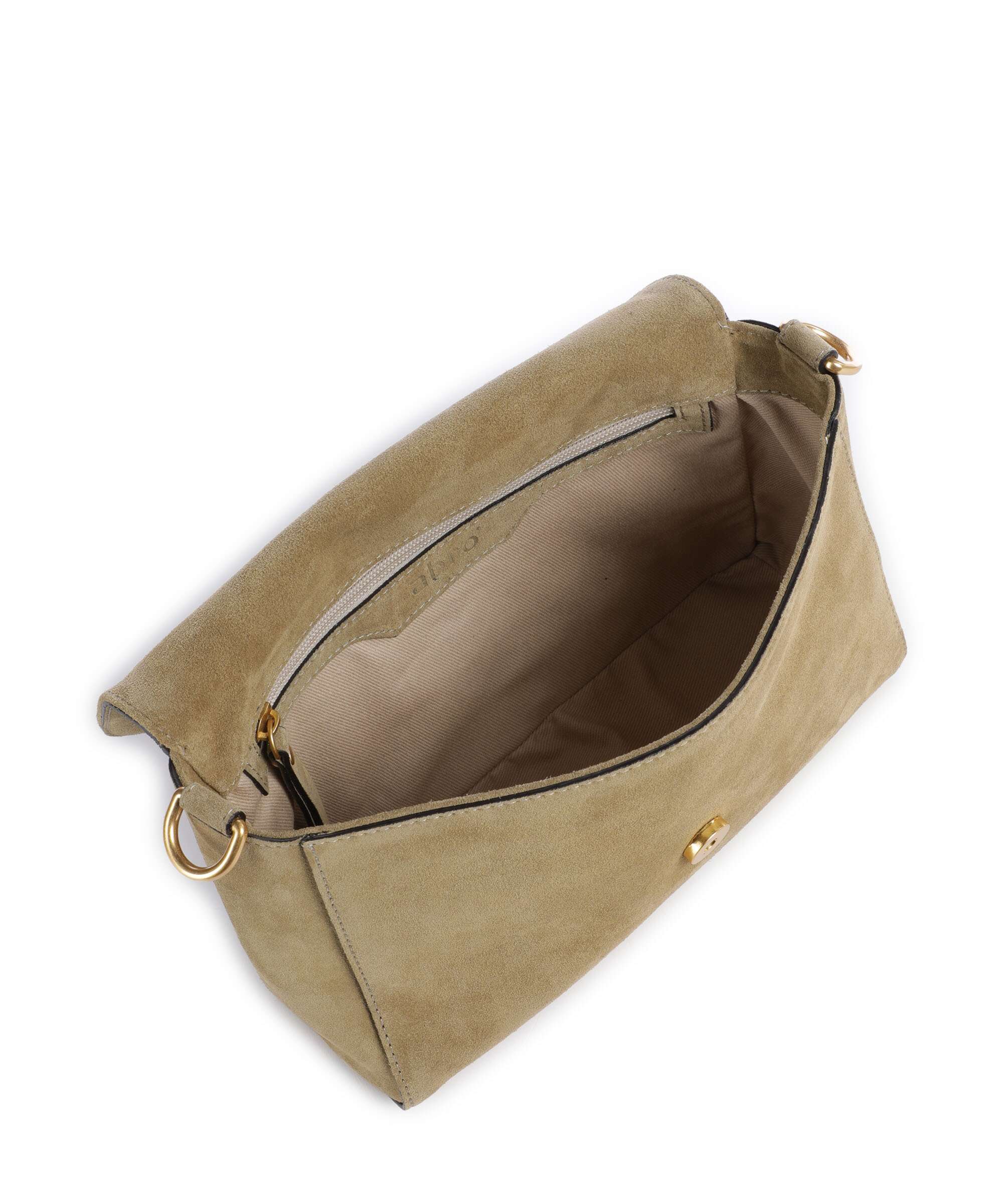 Abro Suede Temi Shoulder bag mud - Image 6