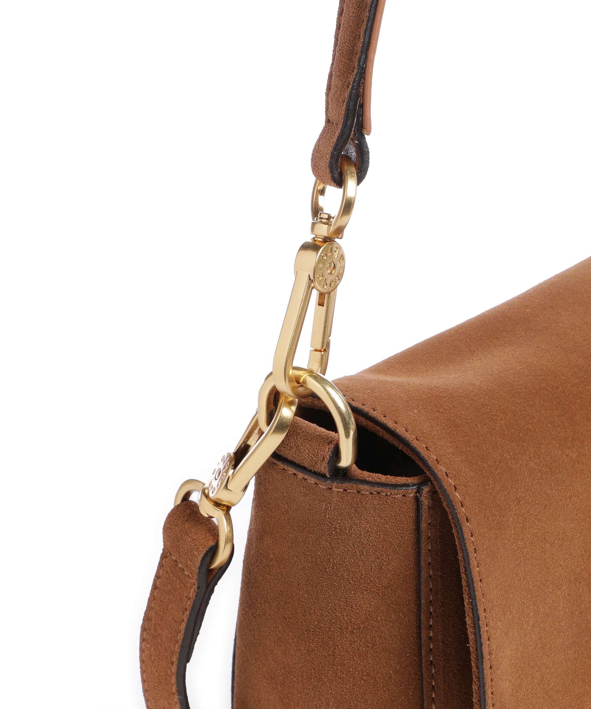 Abro Suede Temi Shoulder bag cuoio - Image 5