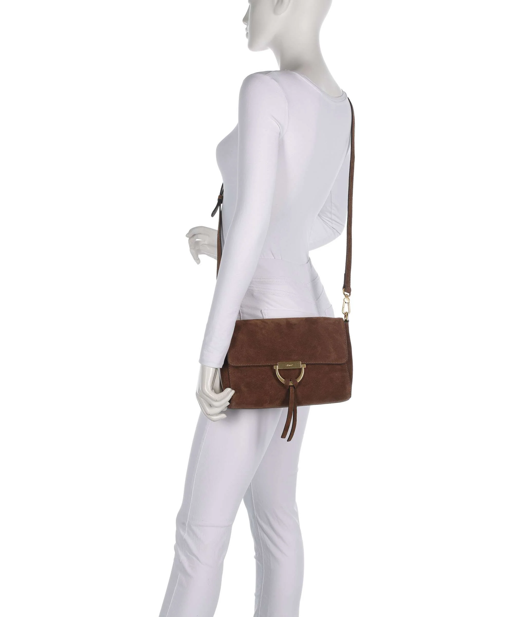 Abro Suede Temi Shoulder bag wood - Image 4