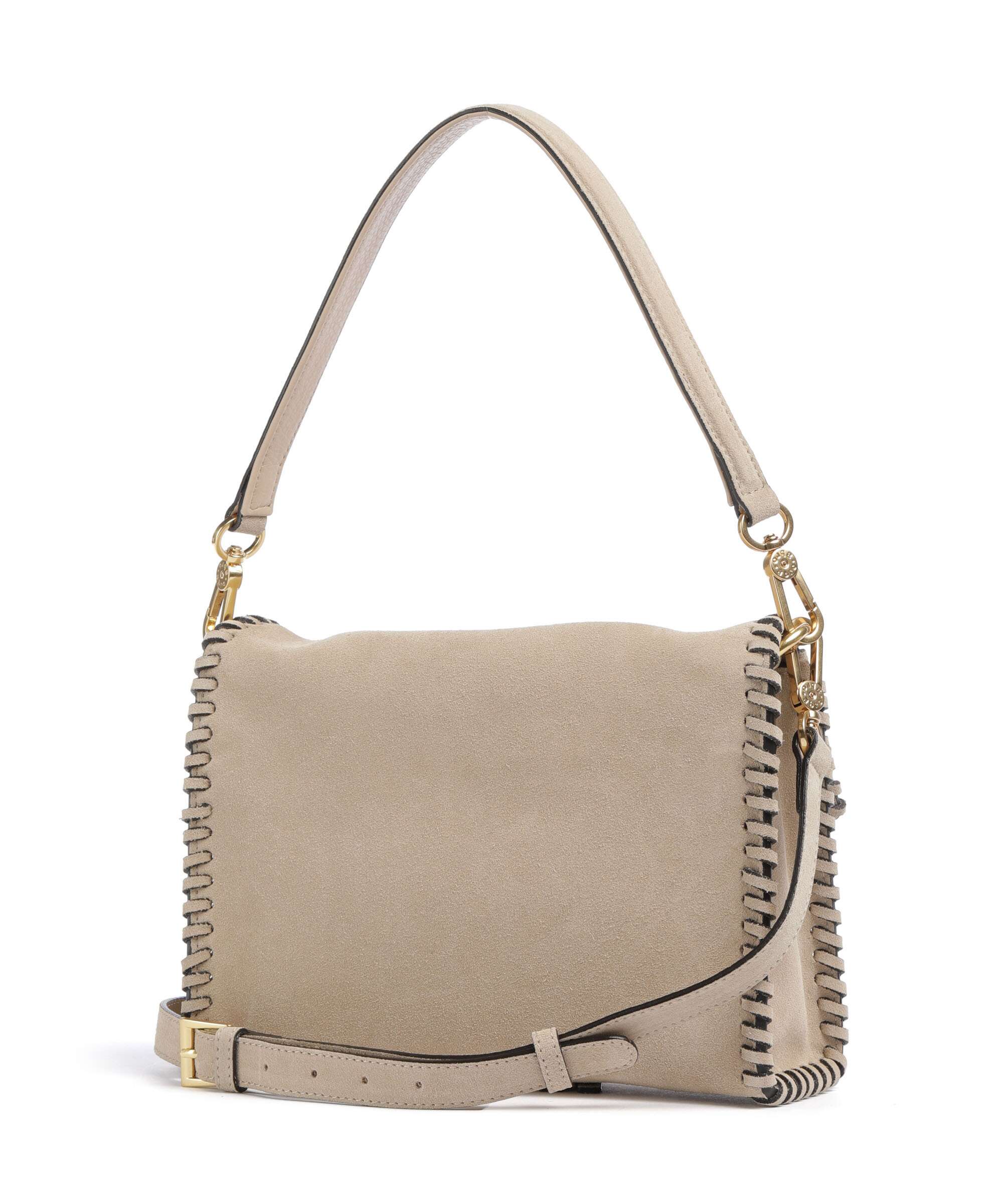 Abro Suede Temi Stitch Shoulder bag natural - Image 2