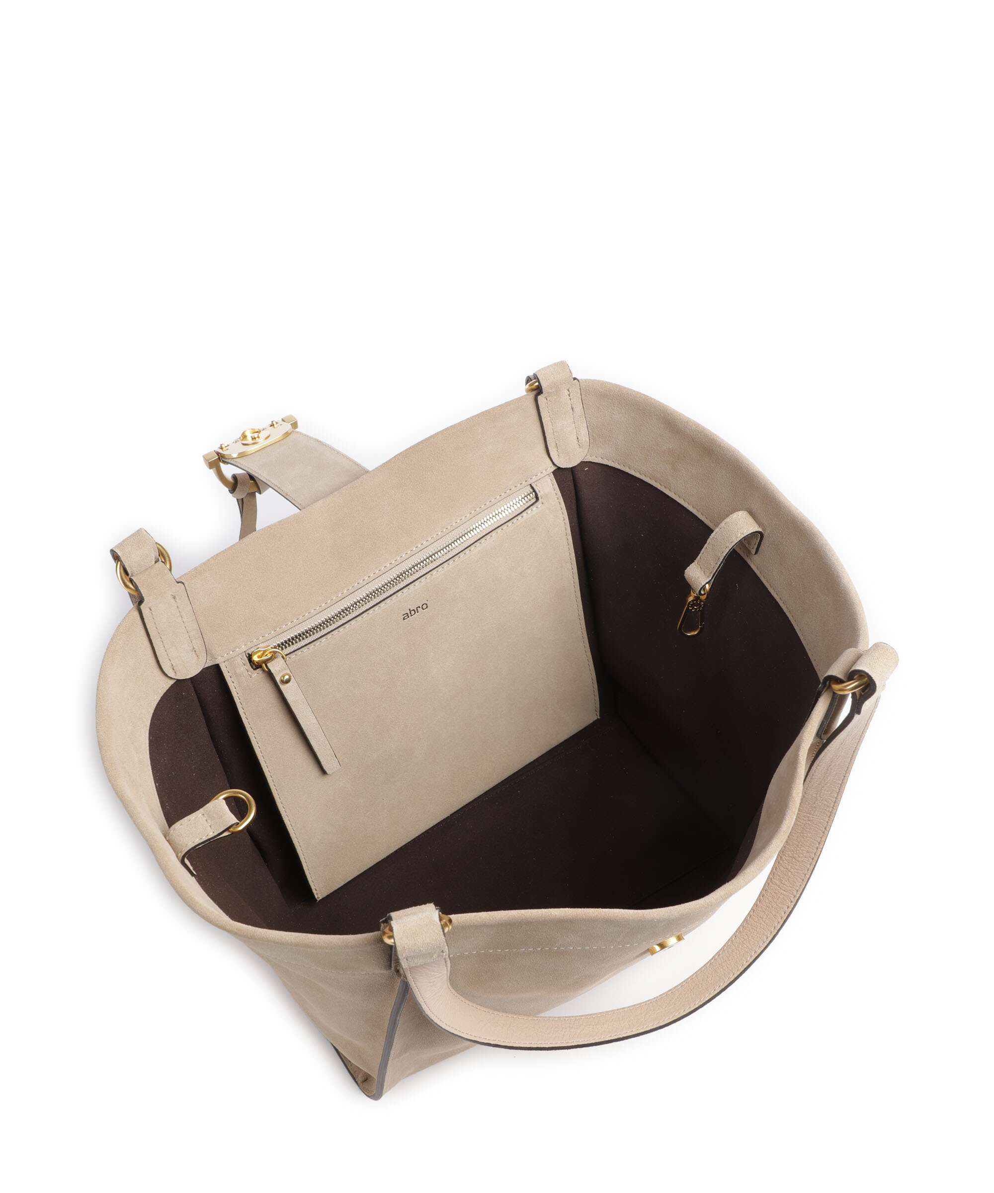 Abro Suede Temi Tote bag natural - Image 6