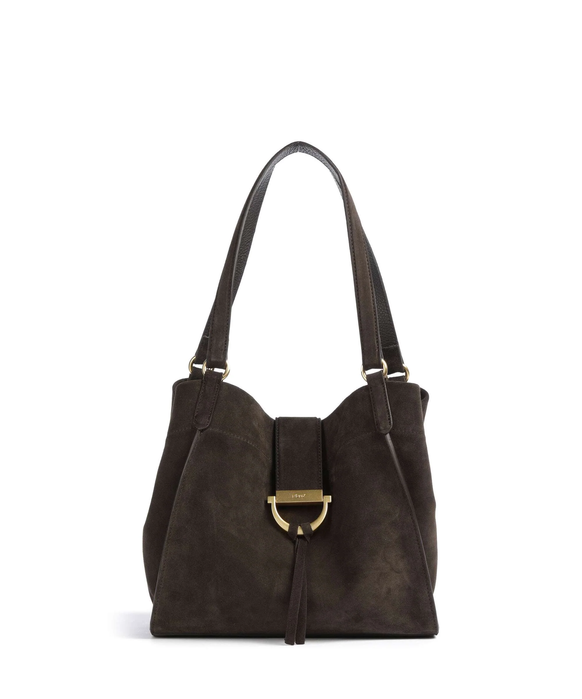 Abro Suede Temi Tote bag dark brown - Image 2