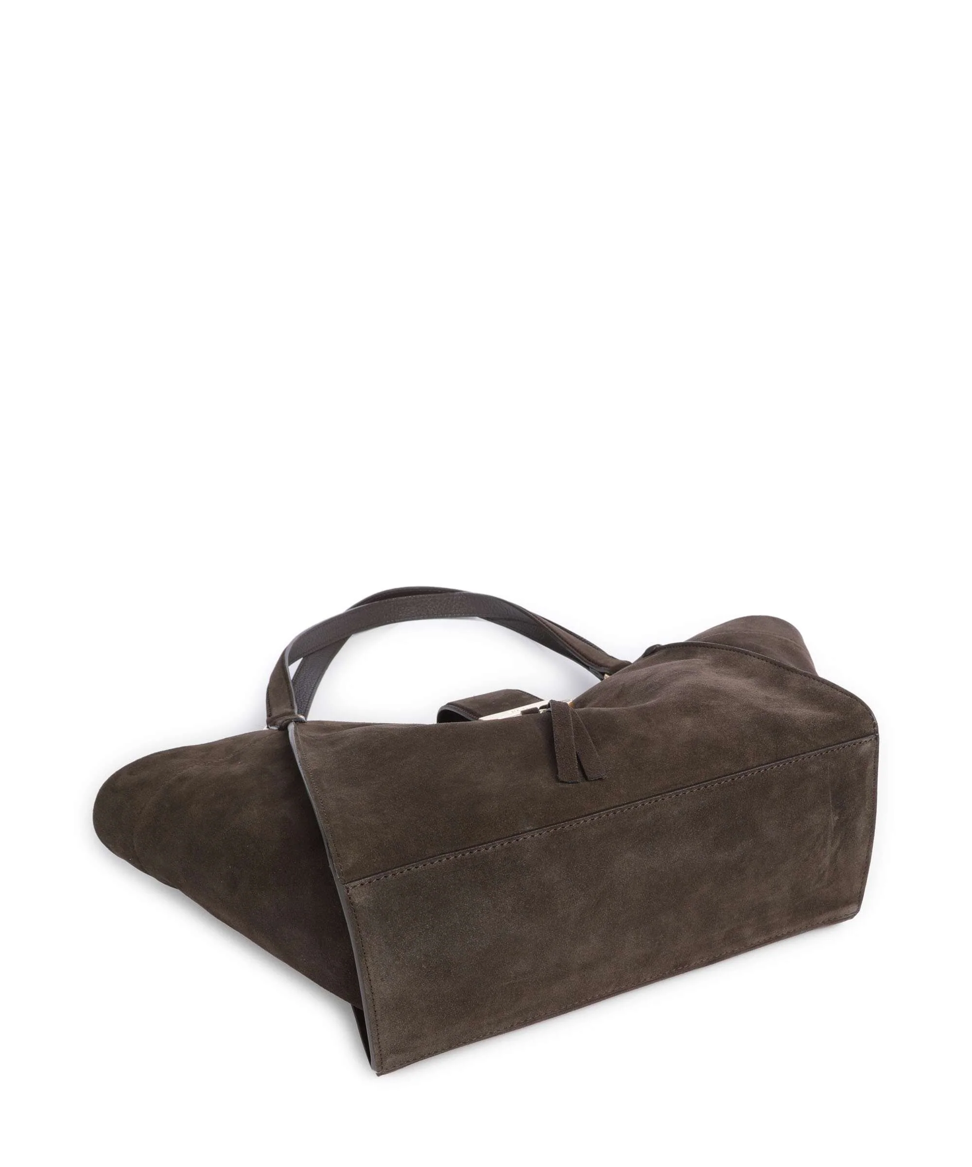 Abro Suede Temi Tote bag dark brown - Image 5