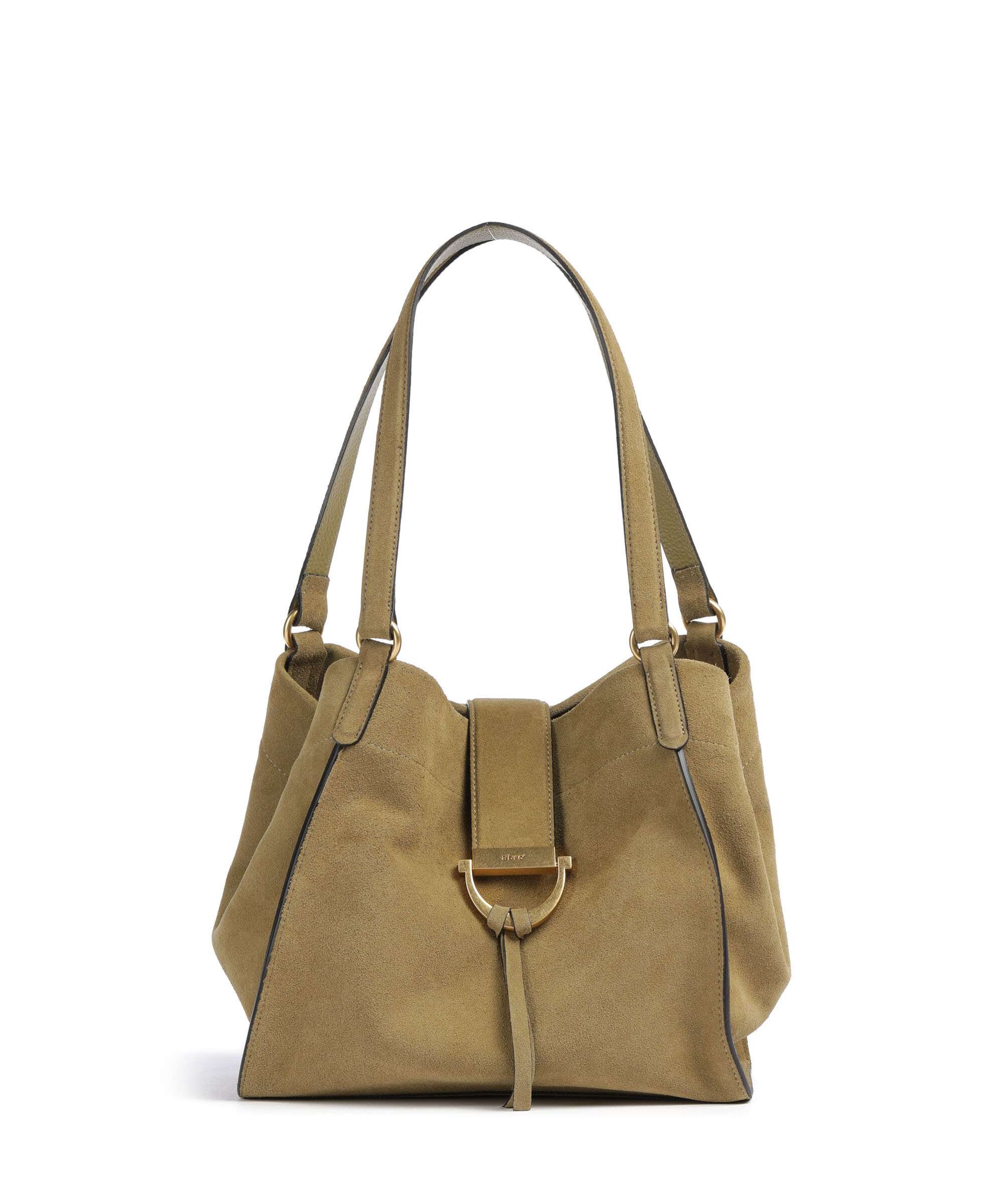 Abro Suede Temi Tote bag mud - Image 2