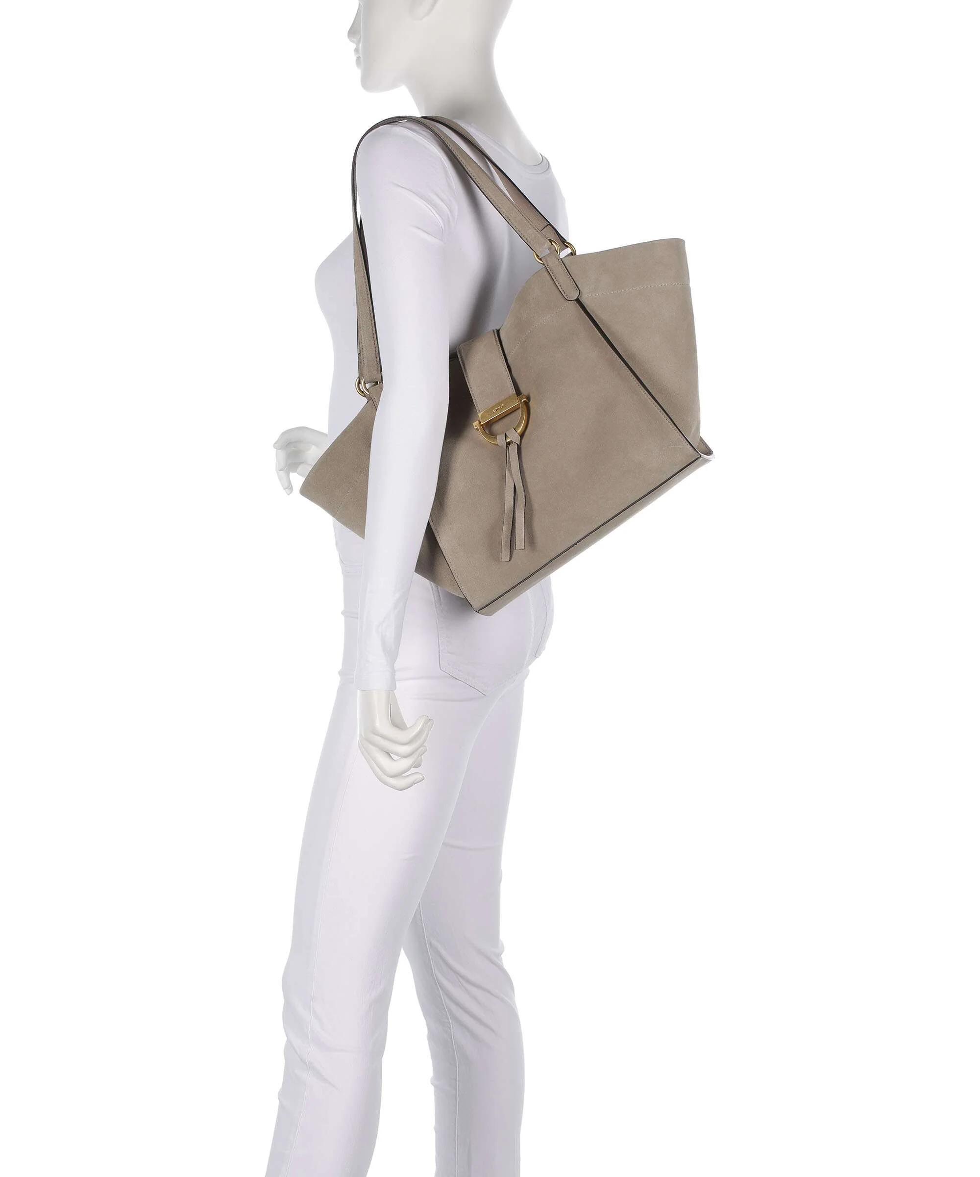 Abro Suede Temi Tote bag siena - Image 3