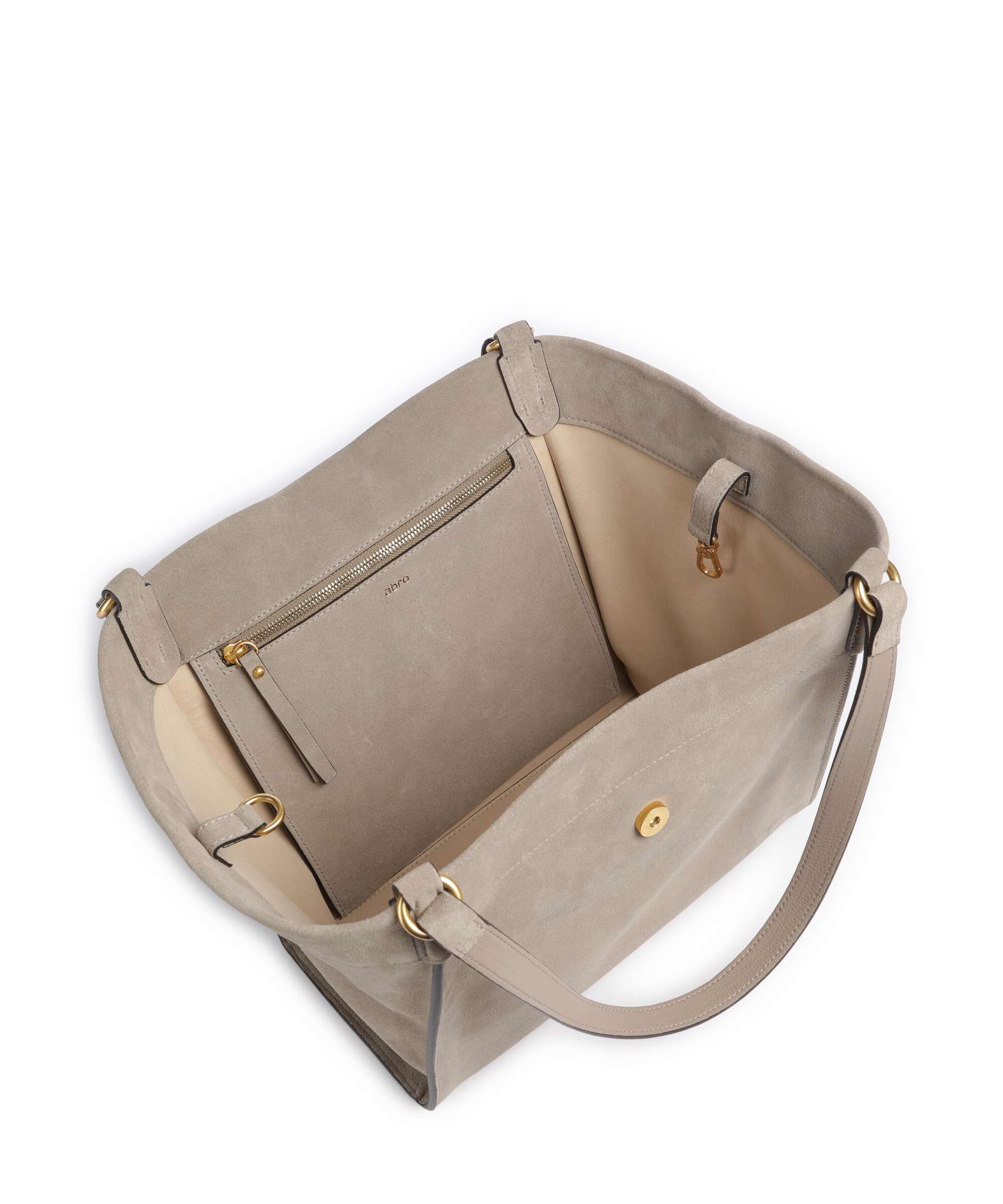 Abro Suede Temi Tote bag siena - Image 6