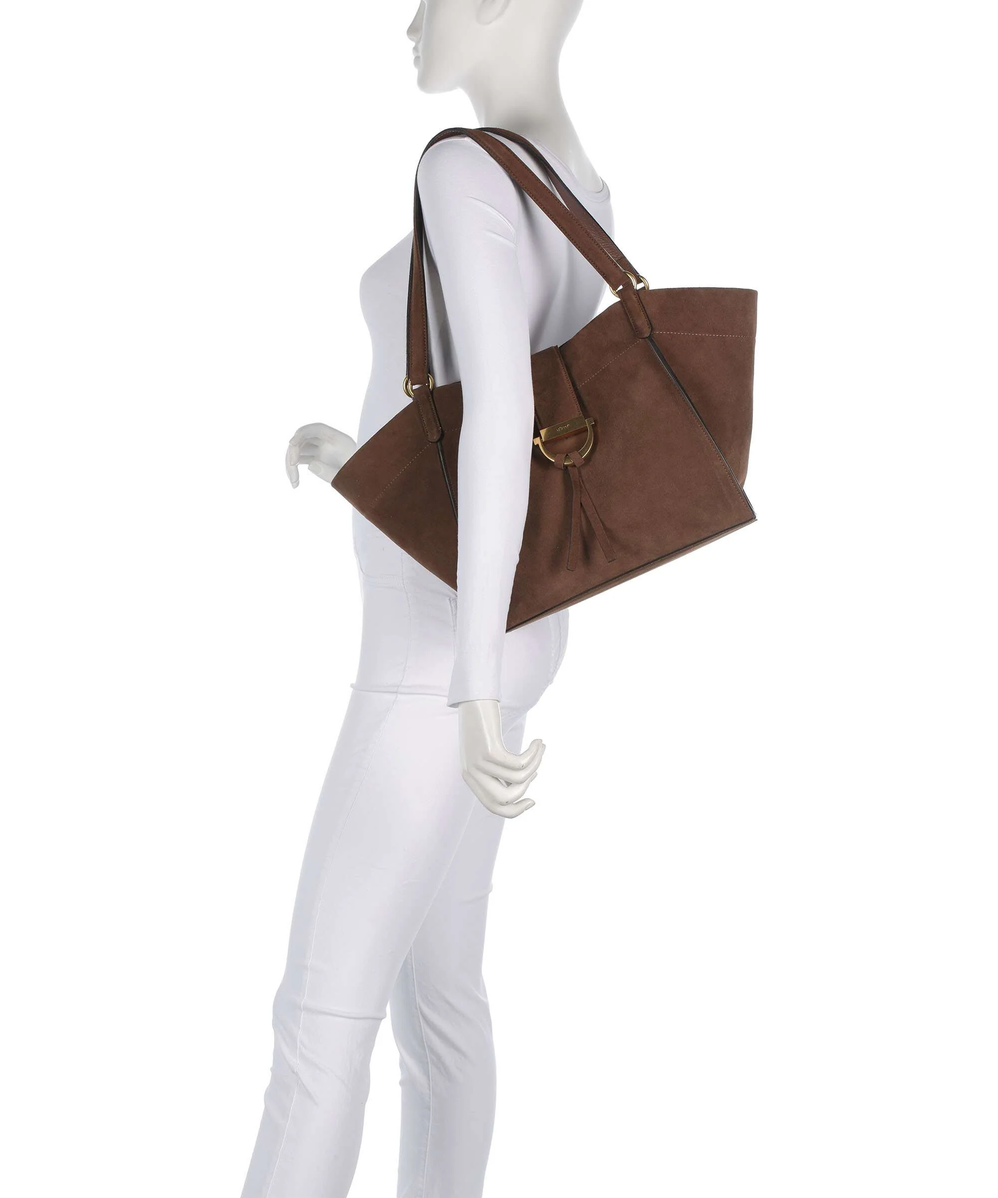 Abro Suede Temi Tote bag wood - Image 3