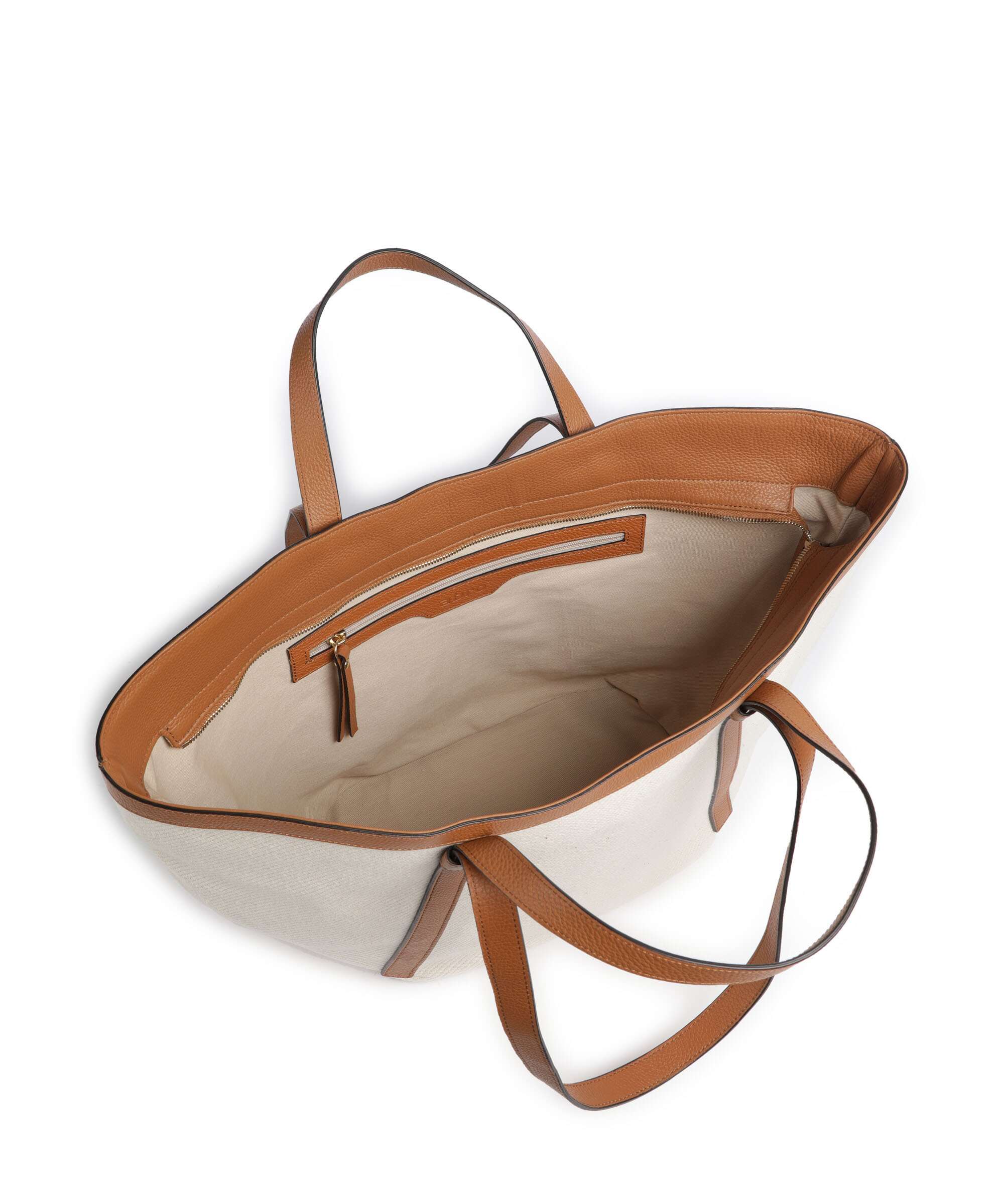 Abro Super Drill Cosmo Large Tote bag ivory/cuoio - Image 5