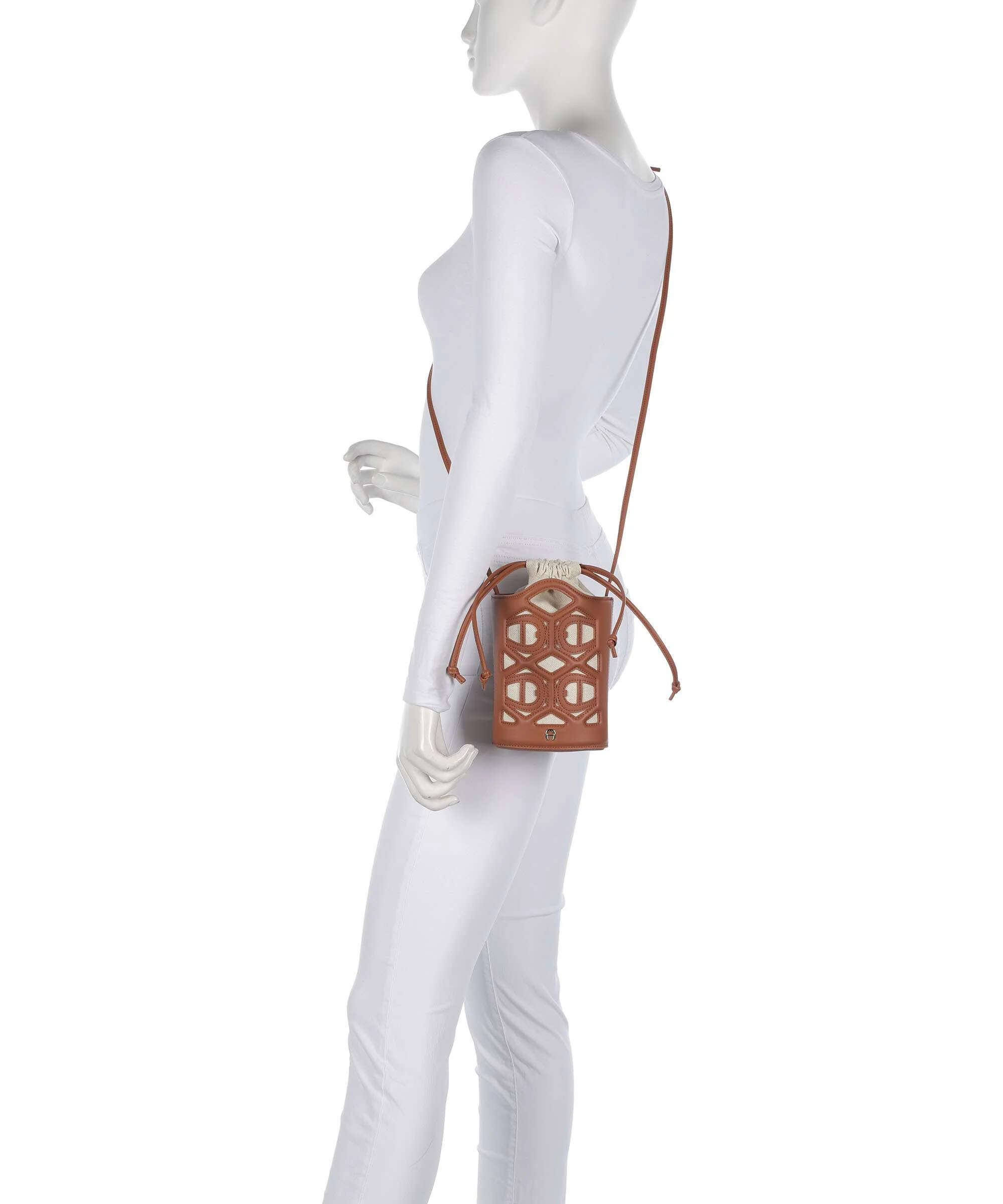 Aigner Azzurra S Bucket bag cognac brown - Image 3