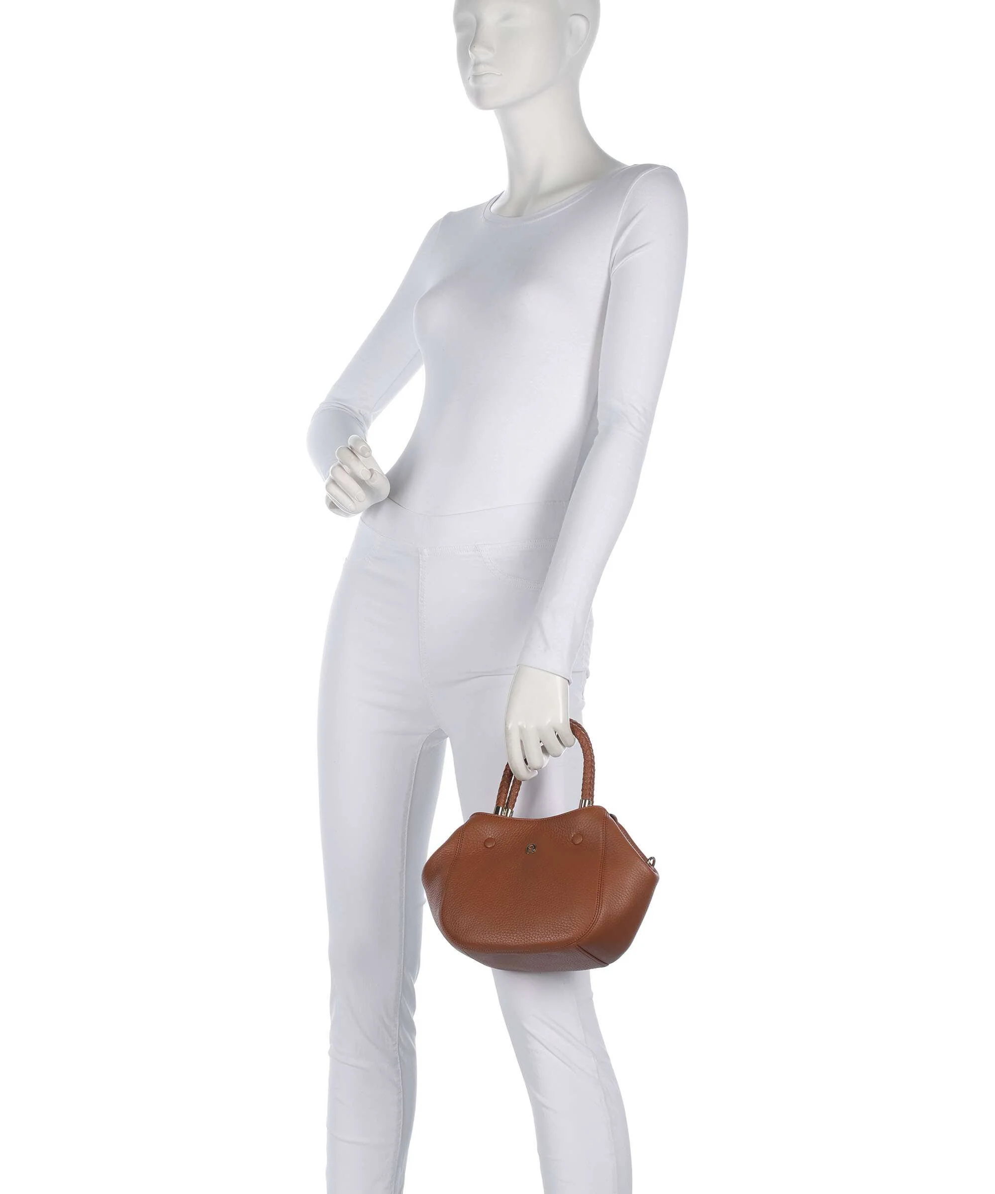 Aigner Carré Soft S Handbag cognac brown - Image 3
