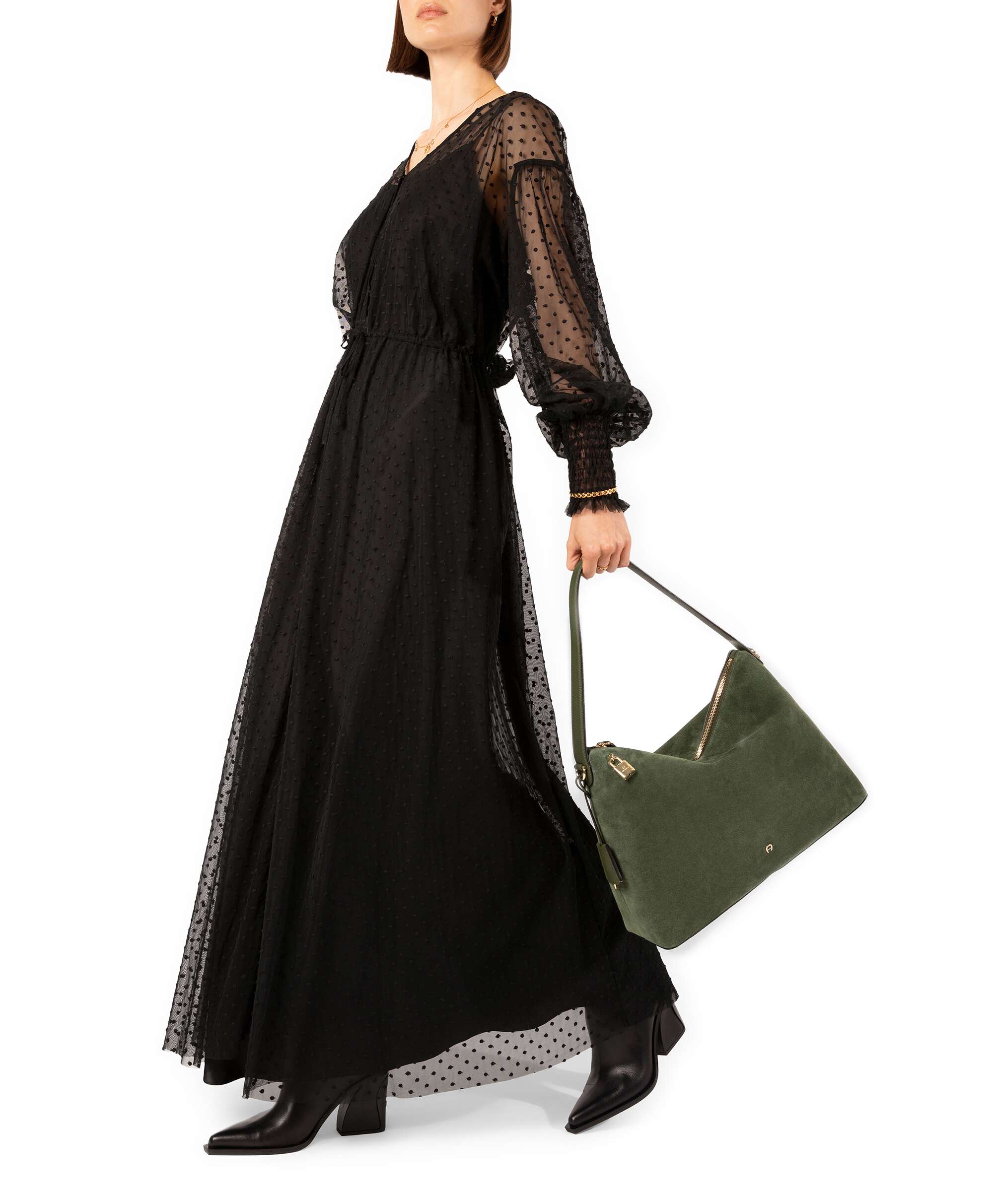Aigner Delia L Hobo bag dark olive - Image 3