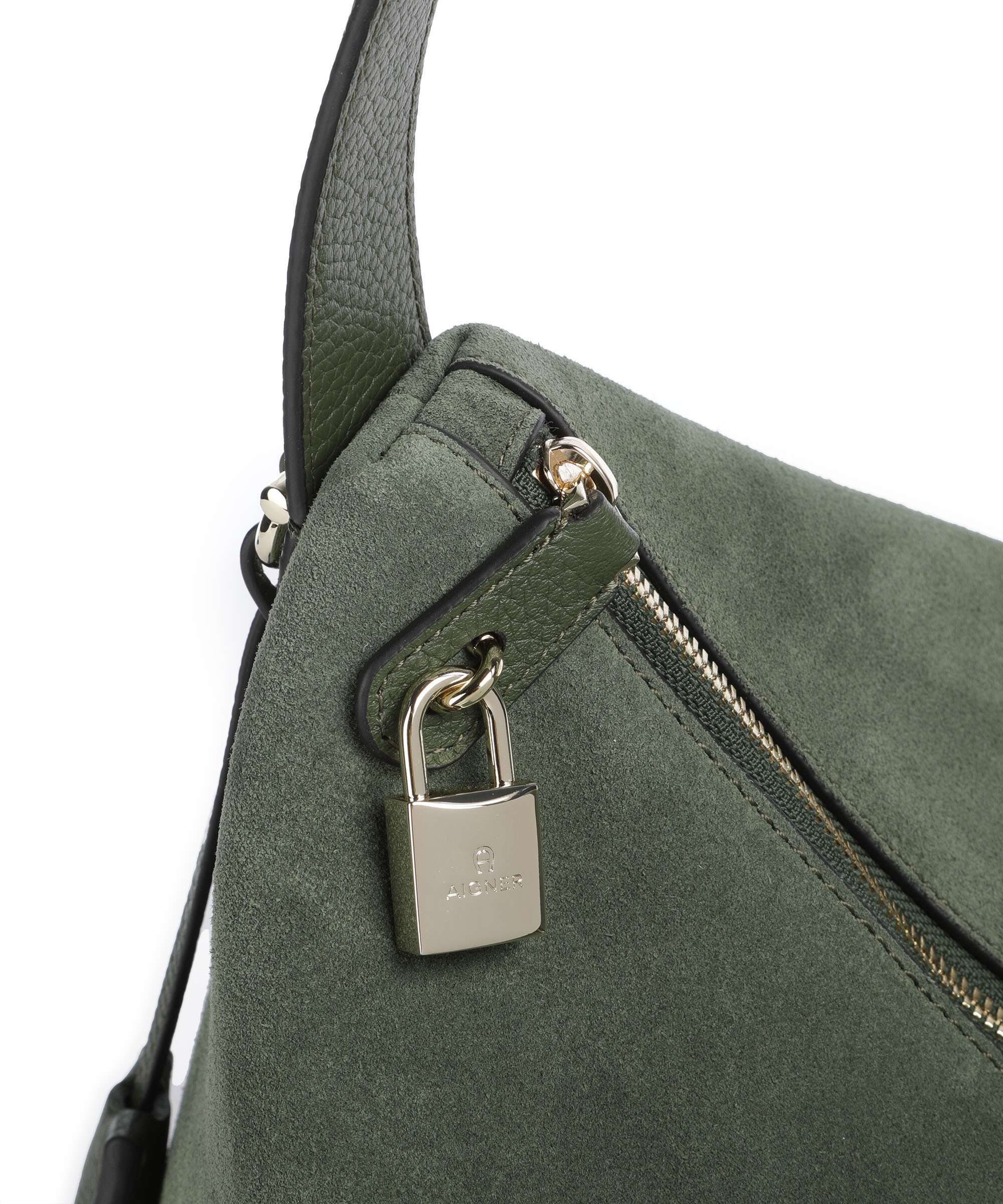 Aigner Delia L Hobo bag dark olive - Image 4