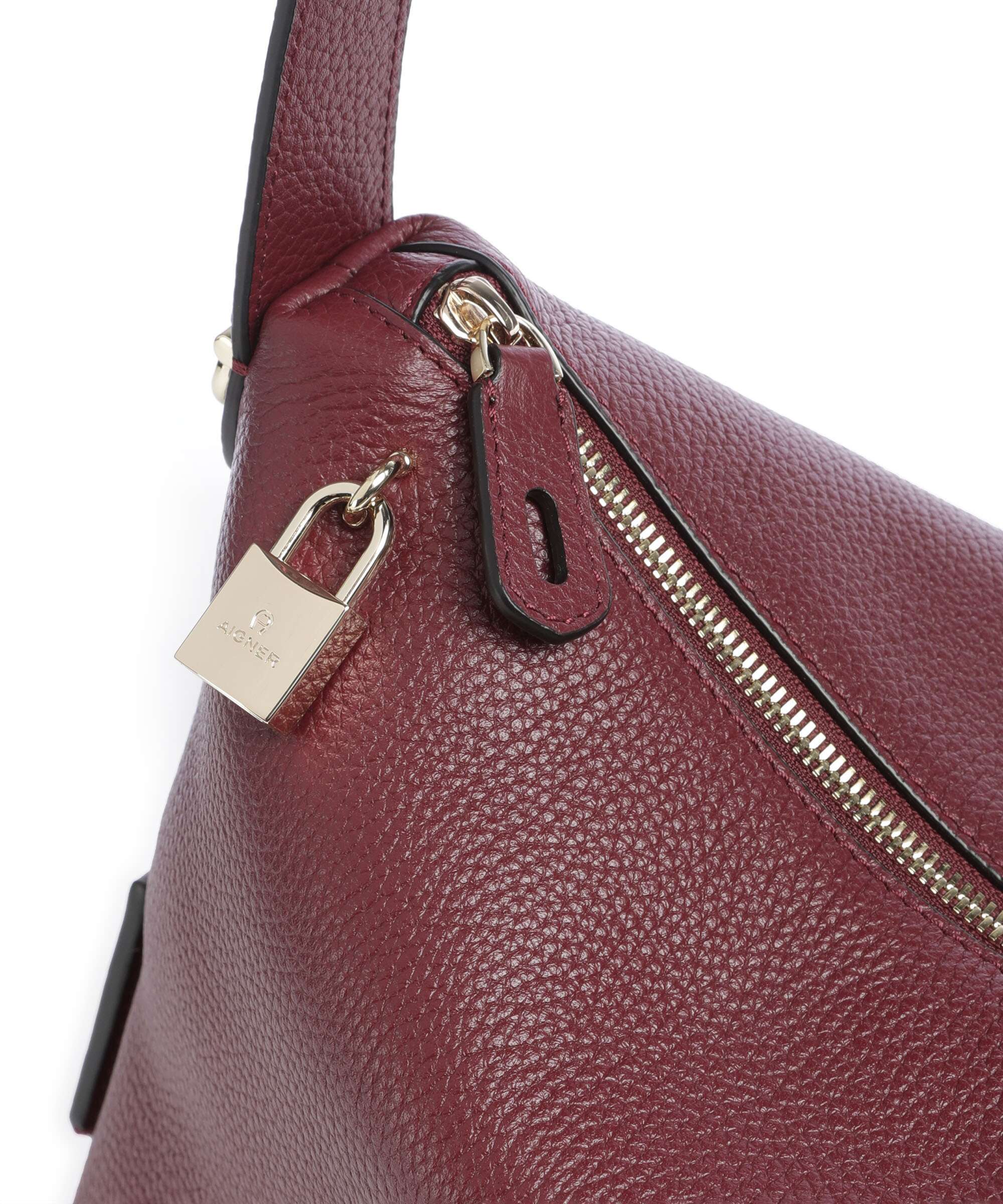 Aigner Delia M Hobo bag burgundy - Image 4
