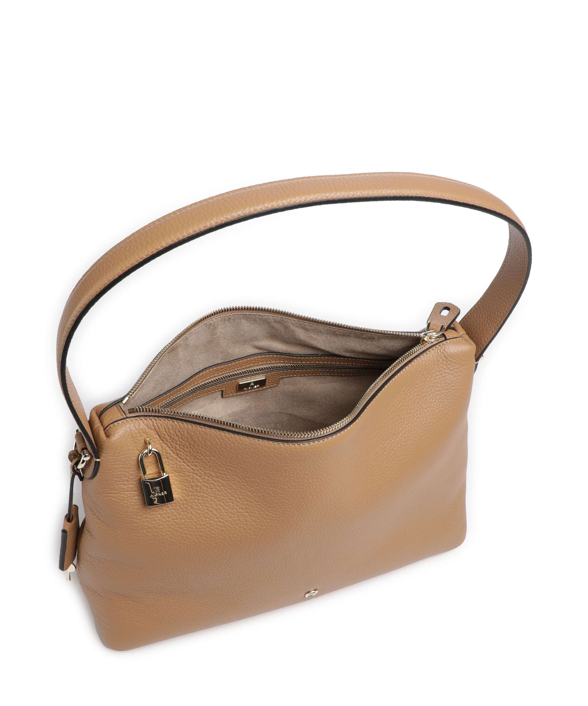 Aigner Delia M Hobo bag oat beige - Image 5