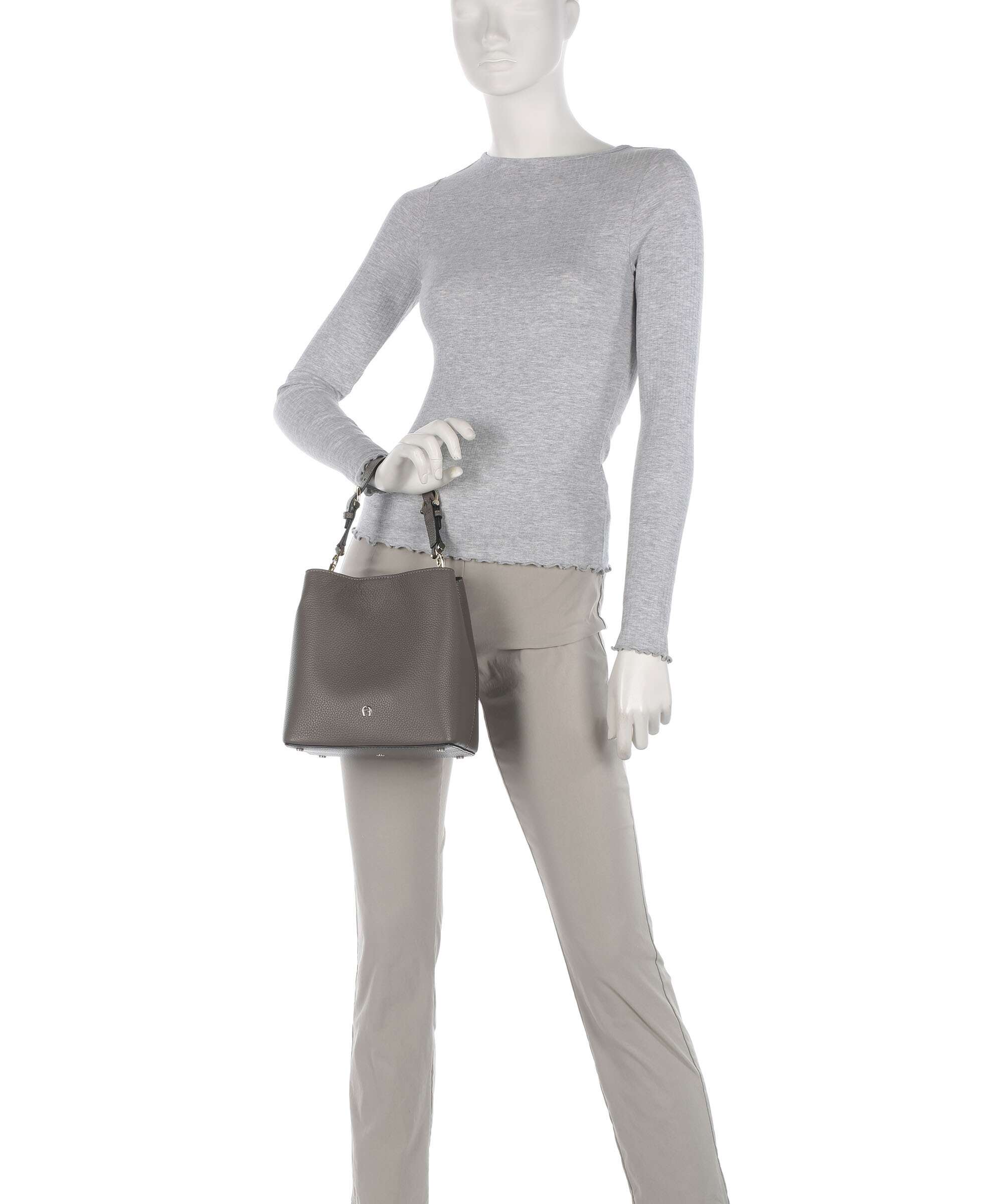 Aigner Delia S Bucket bag coal brown - Image 3