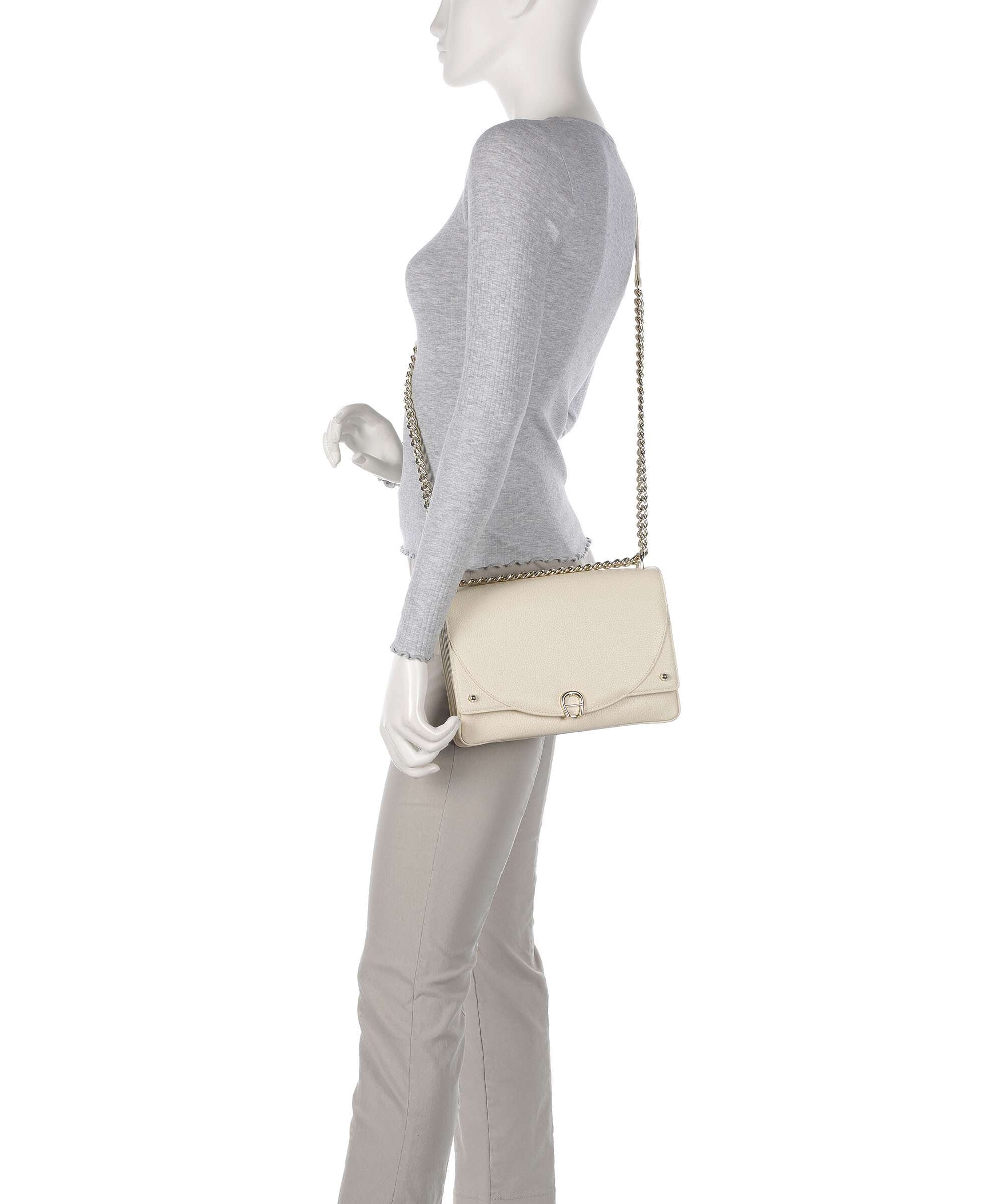 Aigner Diadora S Shoulder bag macadamia white - Image 4