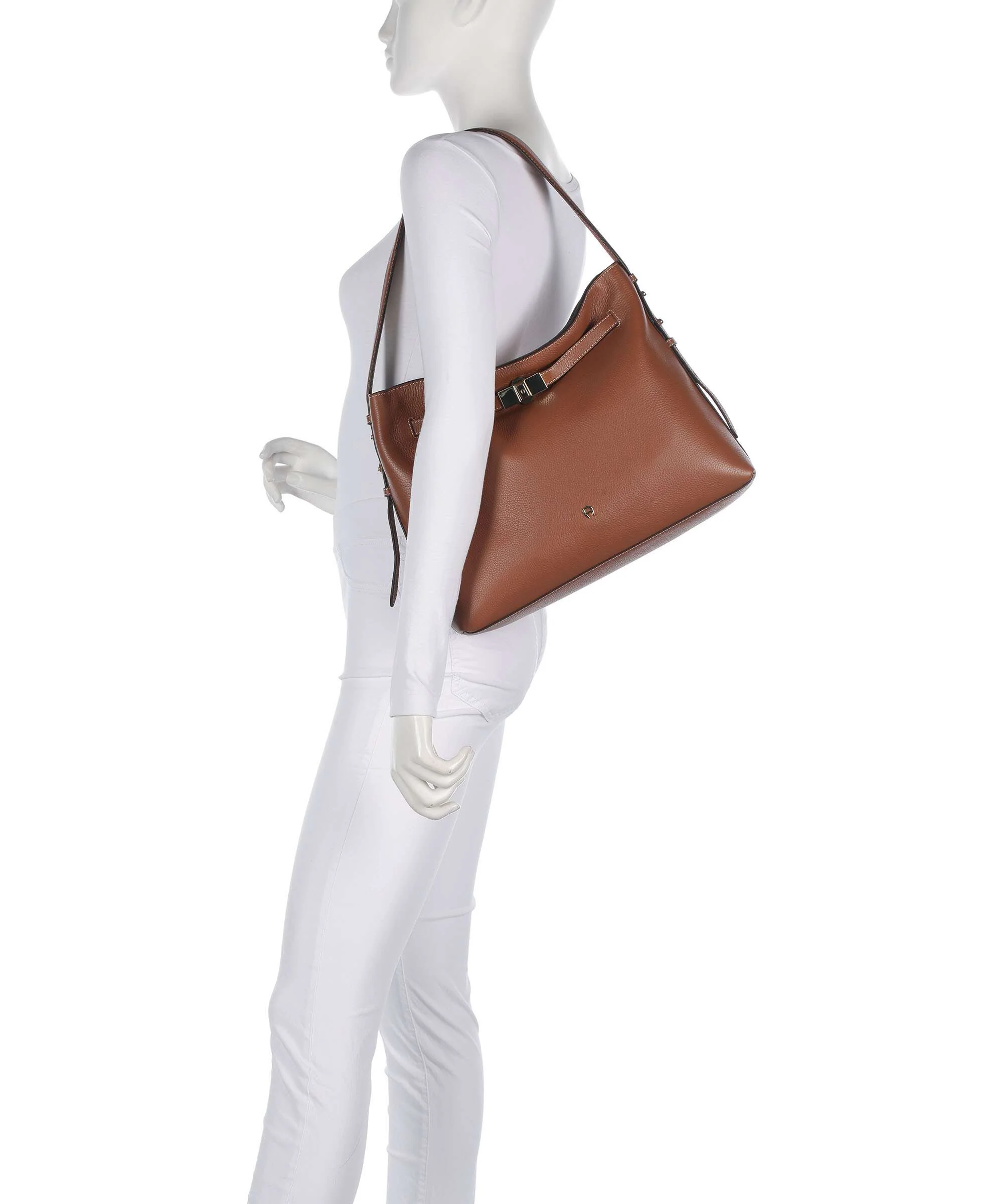 Aigner Farah M Hobo bag cognac brown - Image 3
