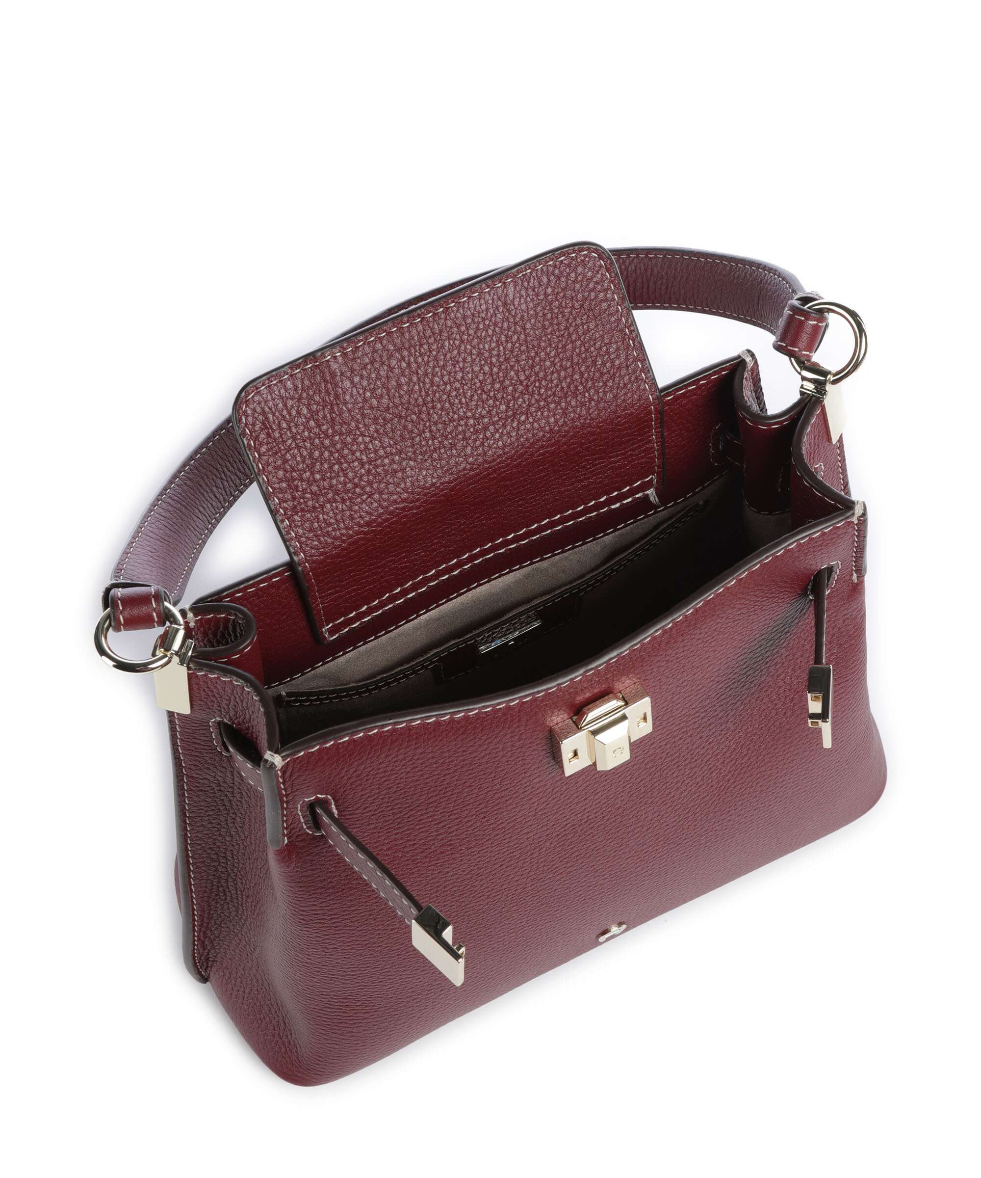 Aigner Farah M Hobo bag burgundy - Image 6