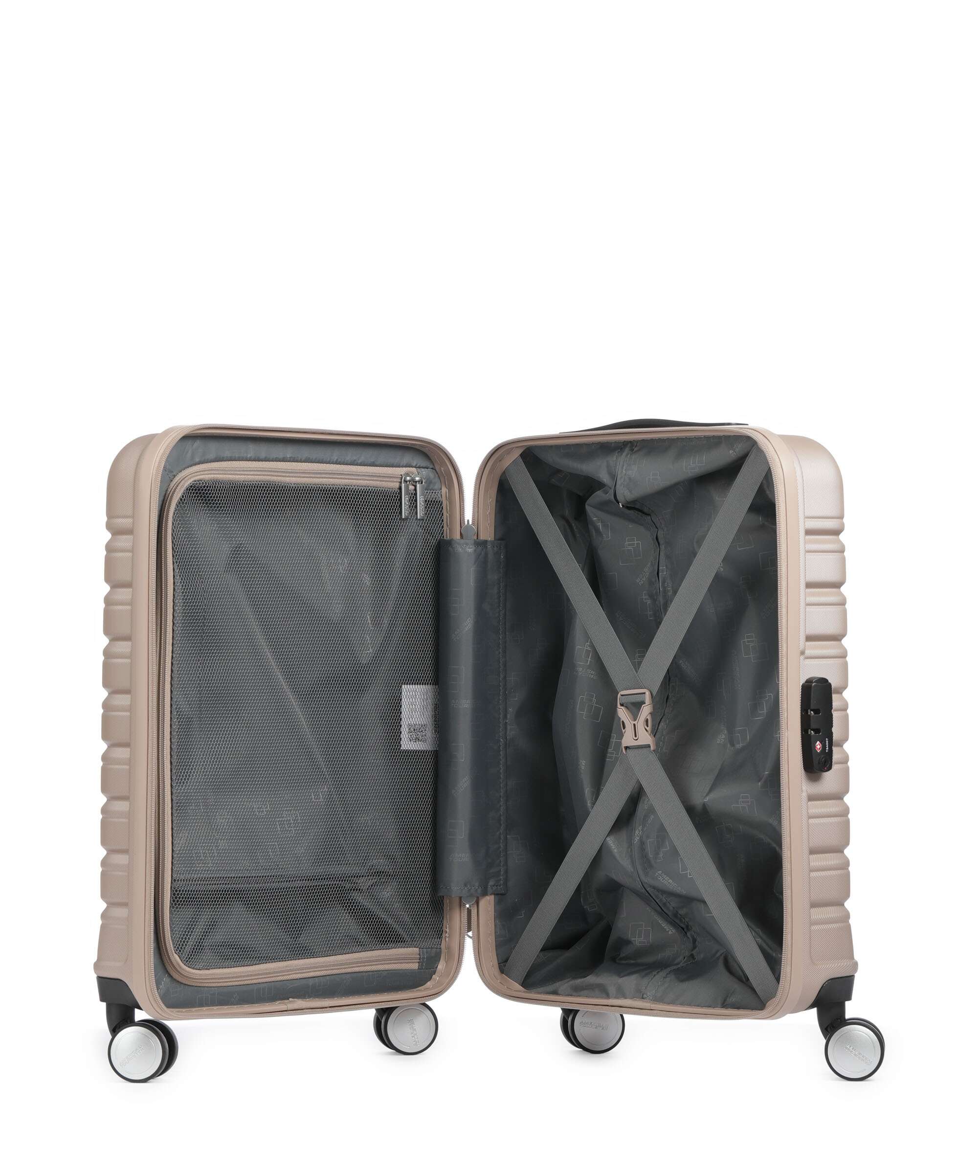 American Tourister Flashline Spinner (4 wheels) ivory gold - Image 5