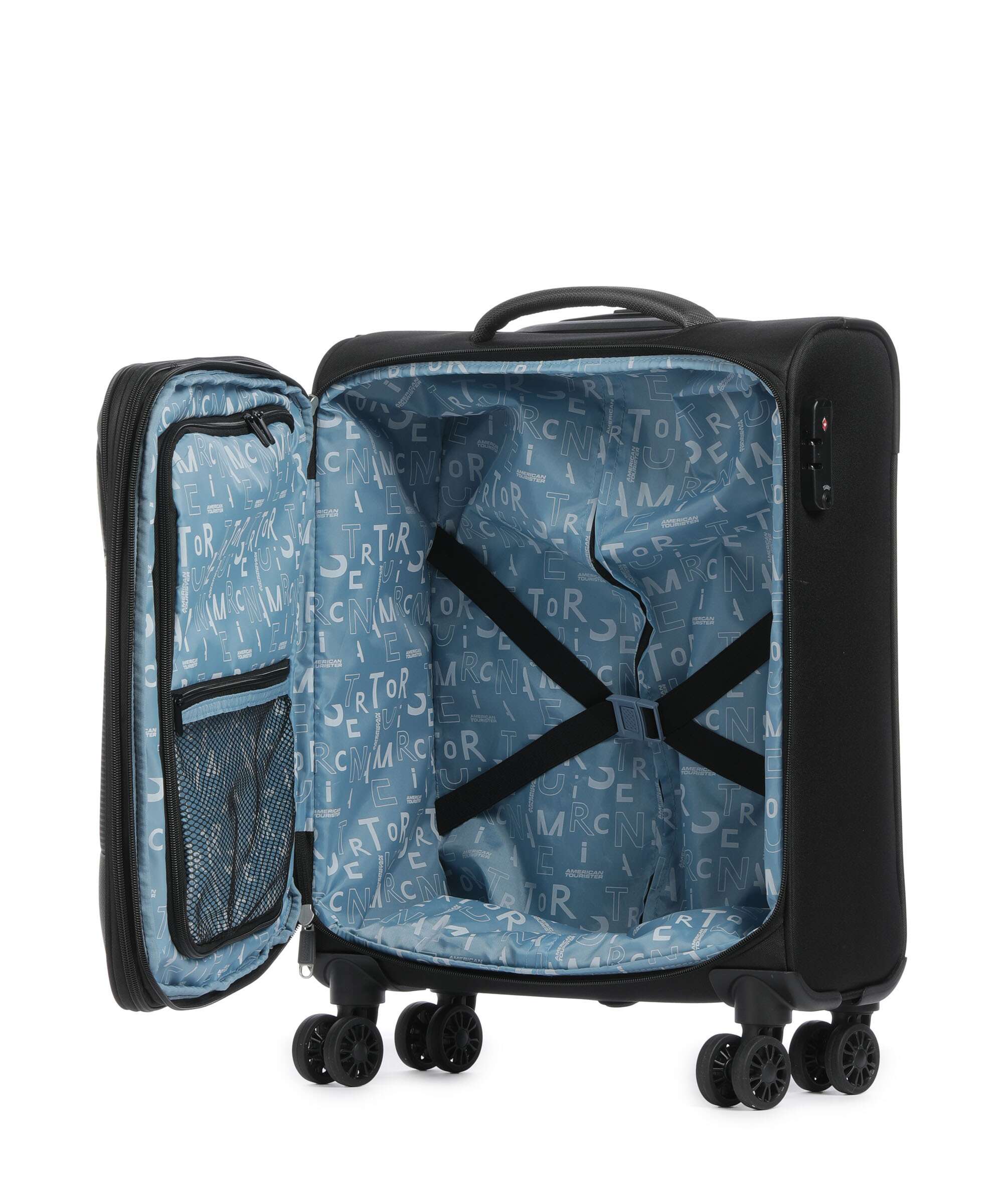 American Tourister Pulsonic Spinner (4 wheels) asphalt black - Image 6