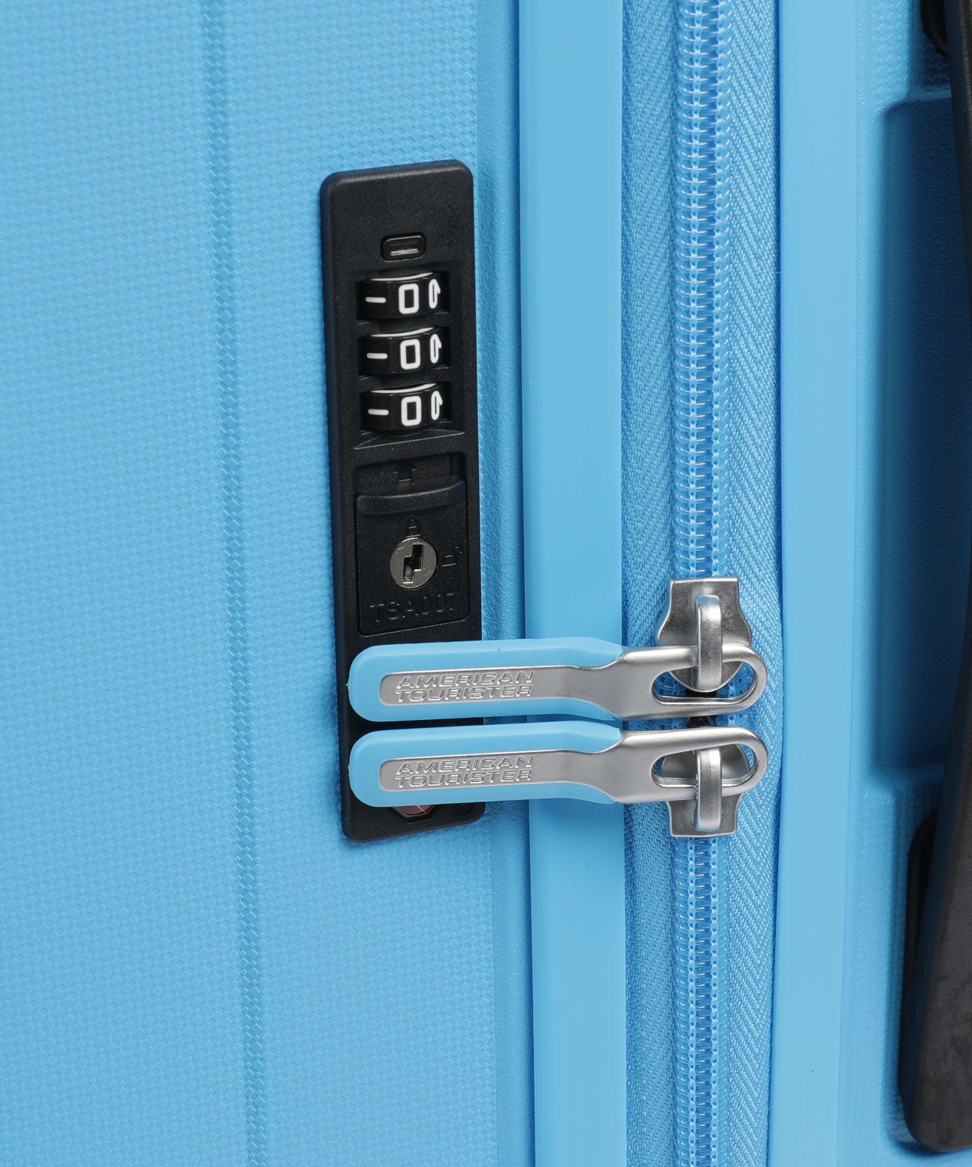 American Tourister Rejoy Spinner (4 wheels) azure blue - Image 3