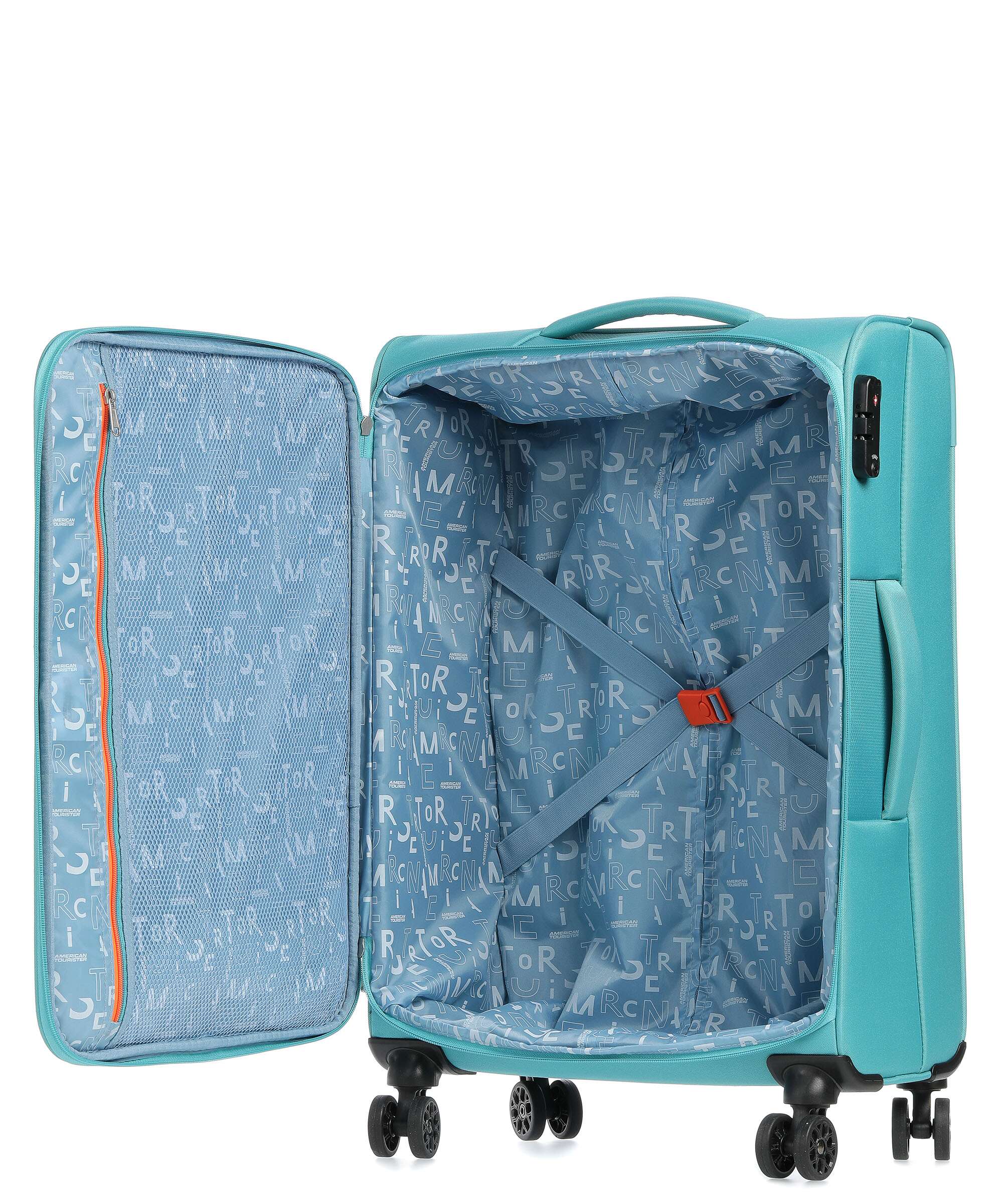 American Tourister Sea Seeker Spinner (4 wheels) aqua green - Image 5