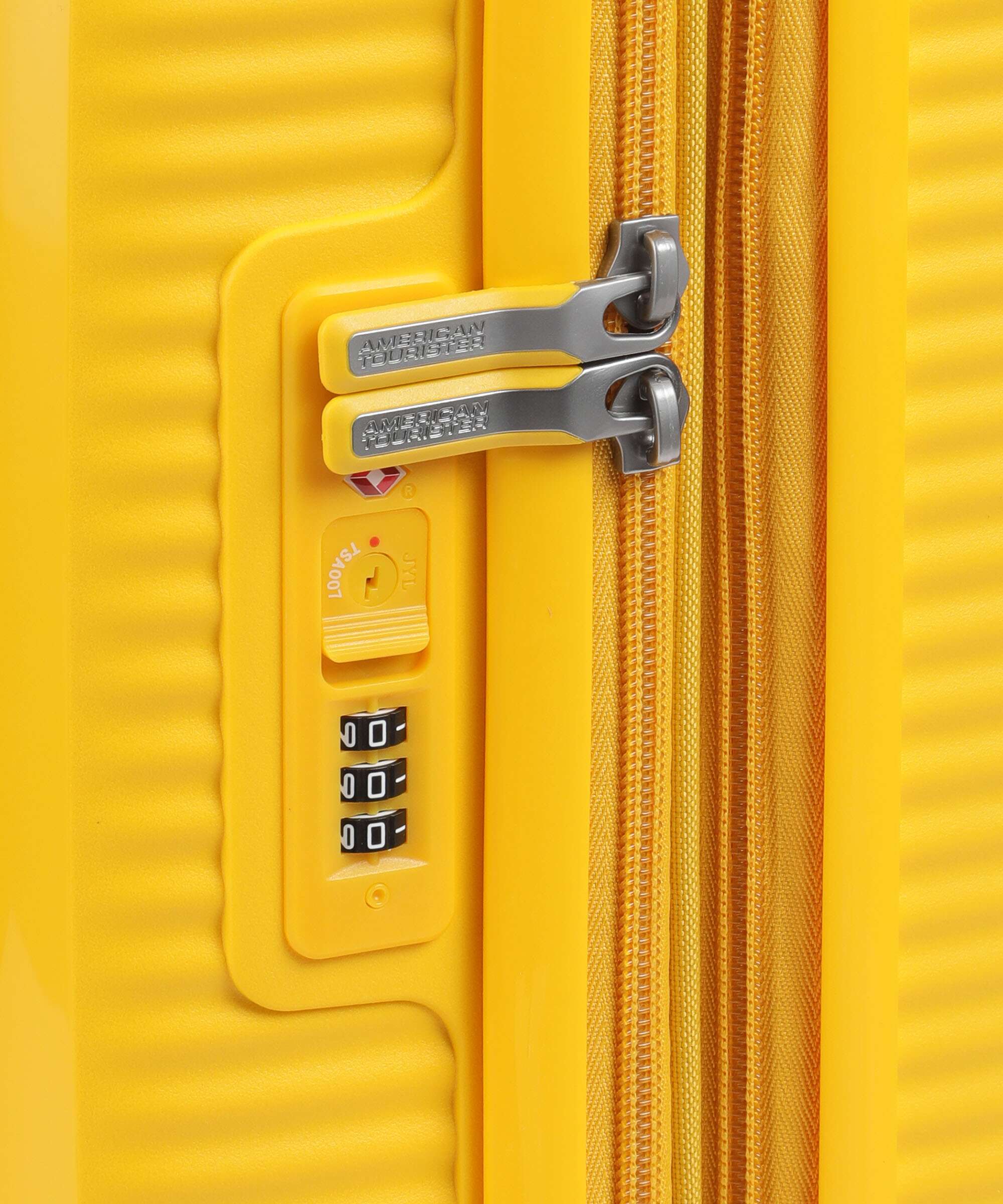 American Tourister Soundbox Spinner (4 wheels) golden yellow - Image 3