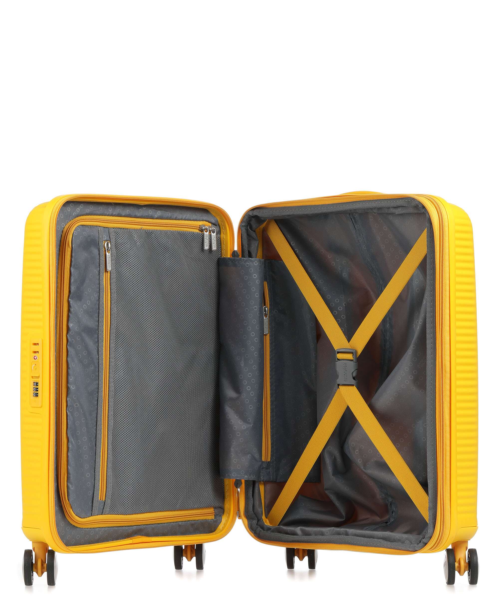 American Tourister Soundbox Spinner (4 wheels) golden yellow - Image 6