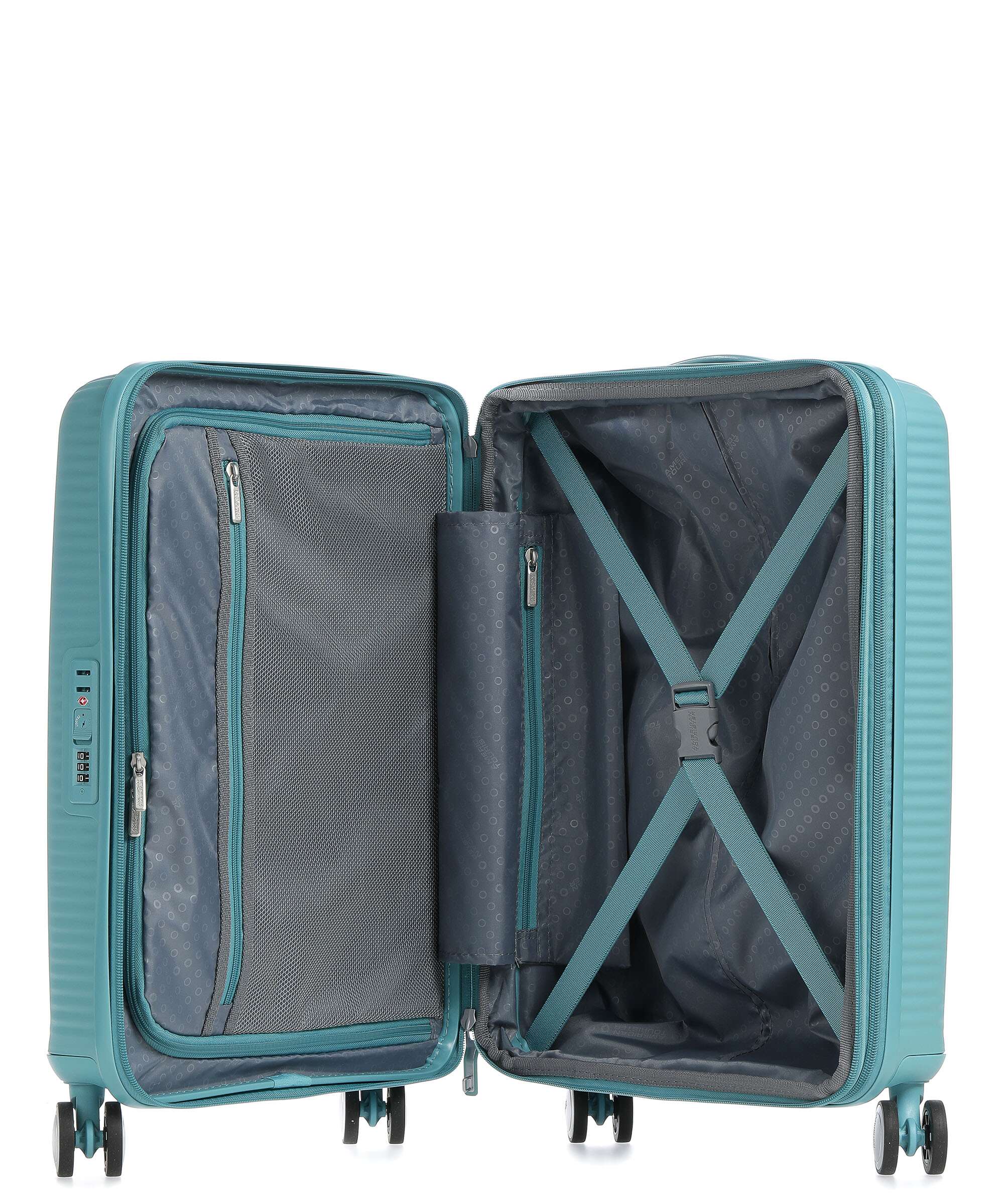 American Tourister Soundbox Spinner (4 wheels) turquoise tonic - Image 6