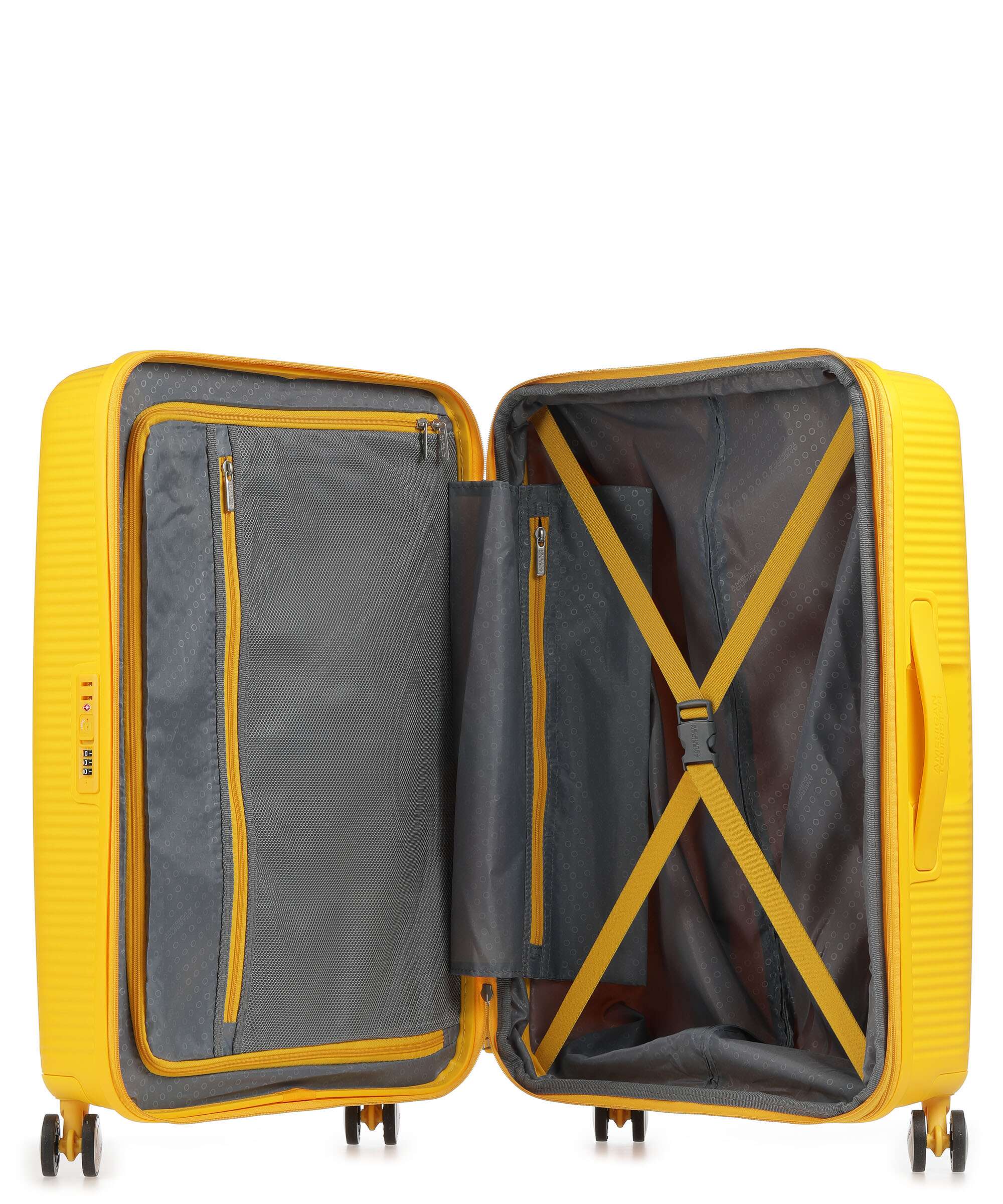 American Tourister Soundbox Spinner (4 wheels) golden yellow - Image 6