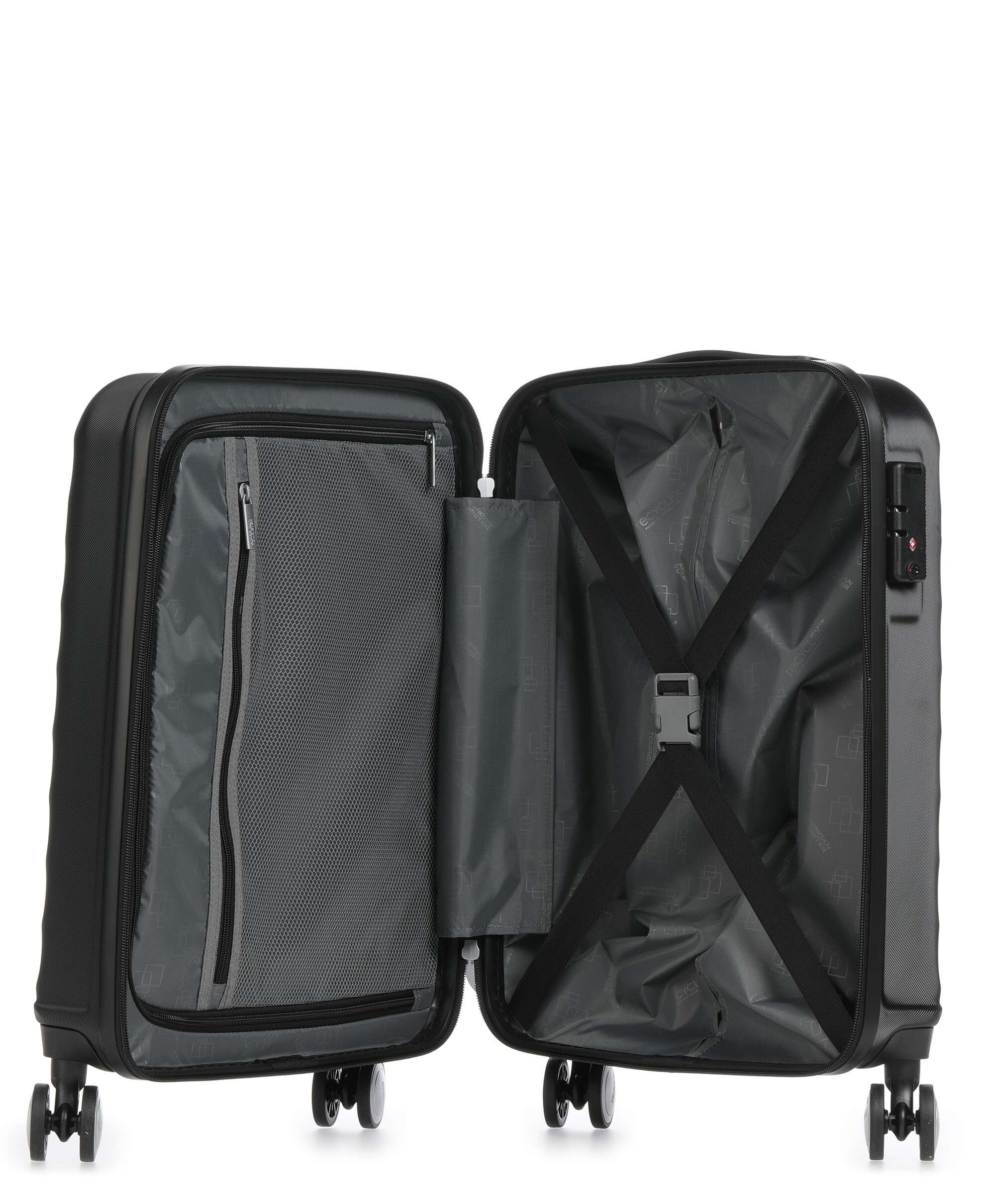 American Tourister Summer Square Spinner (4 wheels) black - Image 5