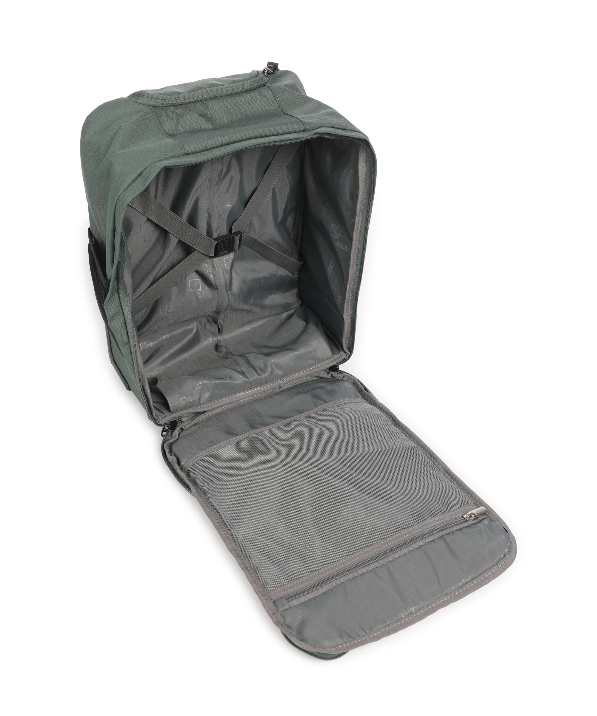 American Tourister Take2Cabin Backpack with wheels dark forest - Image 5