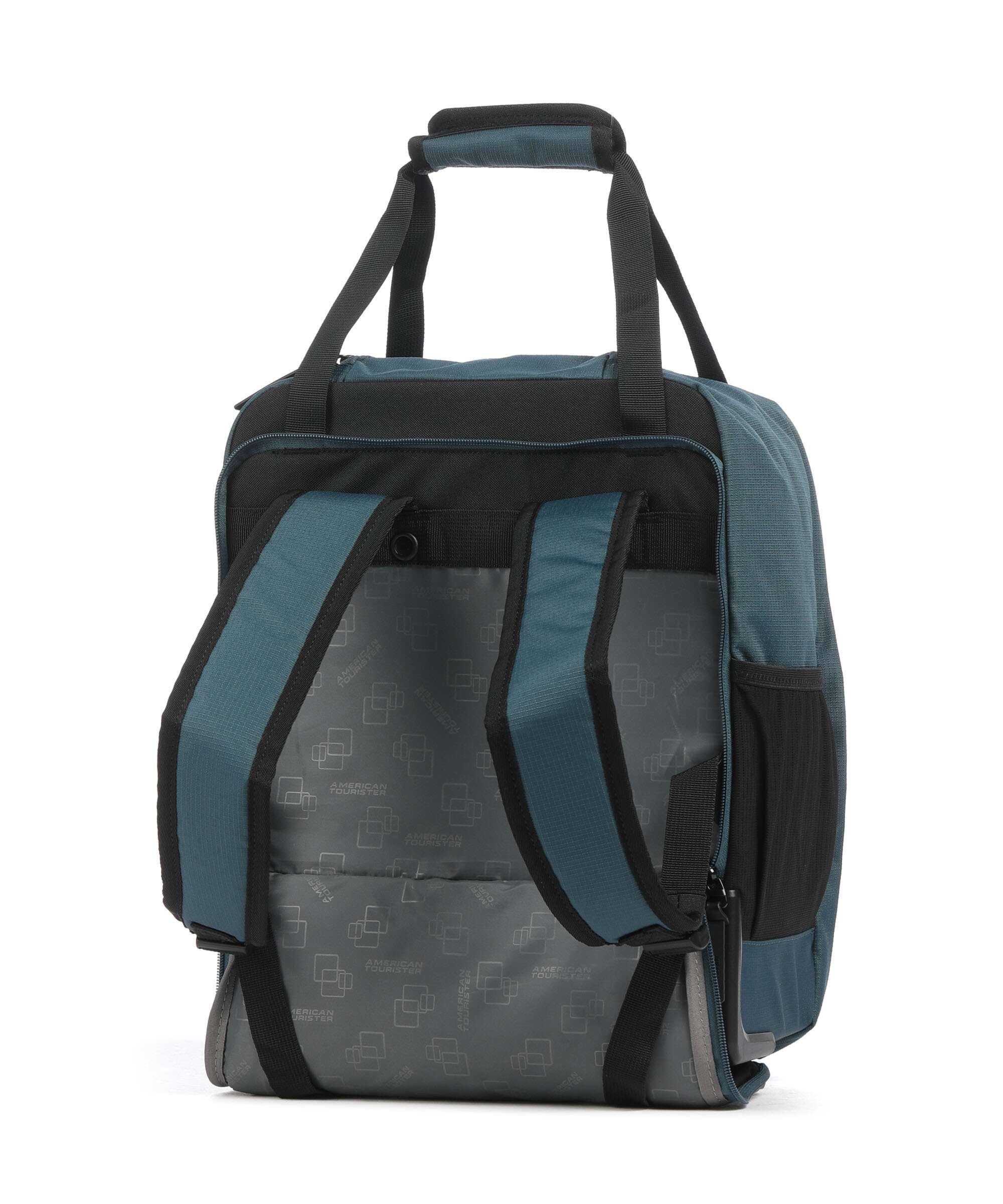 American Tourister Take2Cabin Backpack with wheels harbor blue - Image 3
