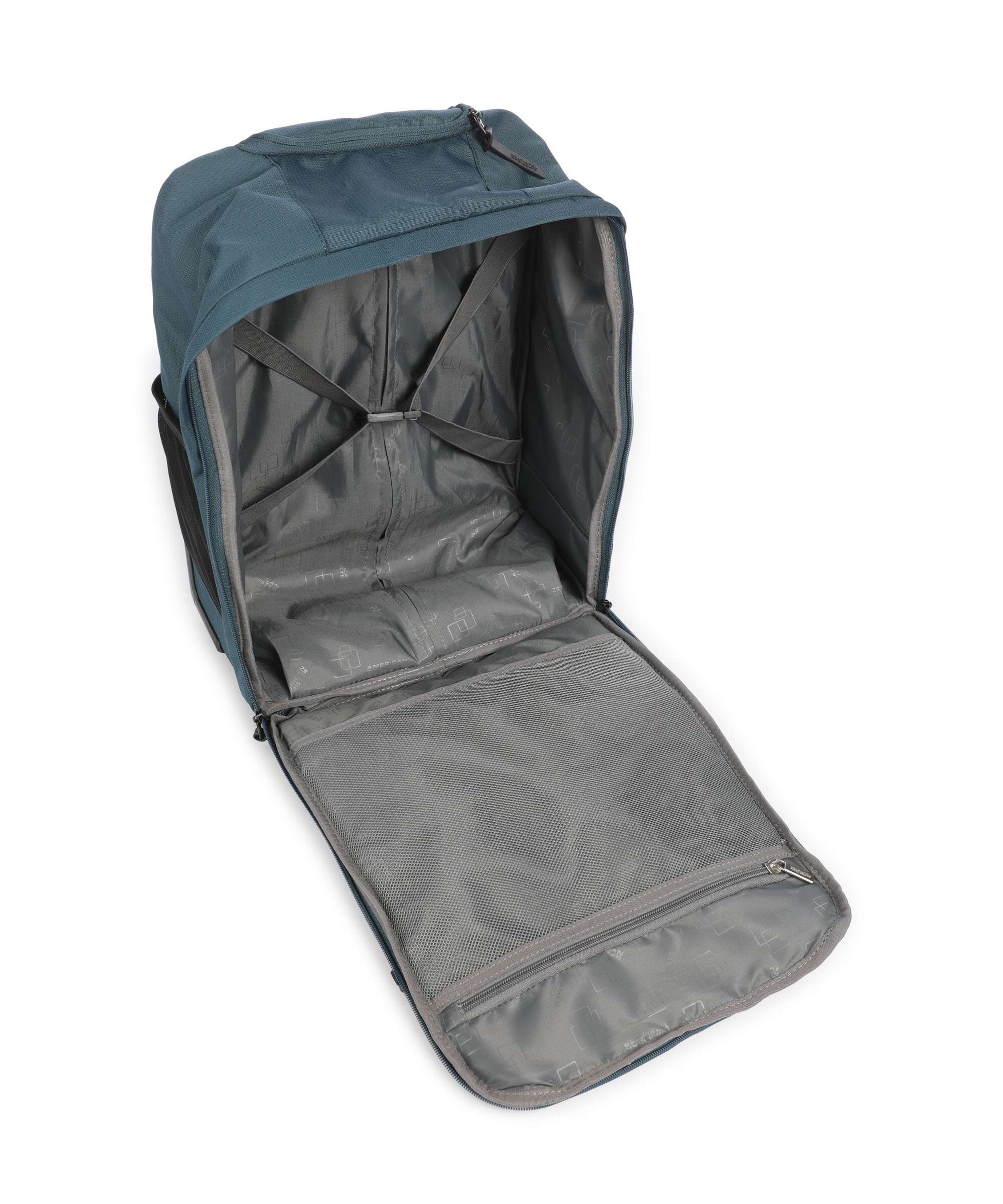 American Tourister Take2Cabin Backpack with wheels harbor blue - Image 5