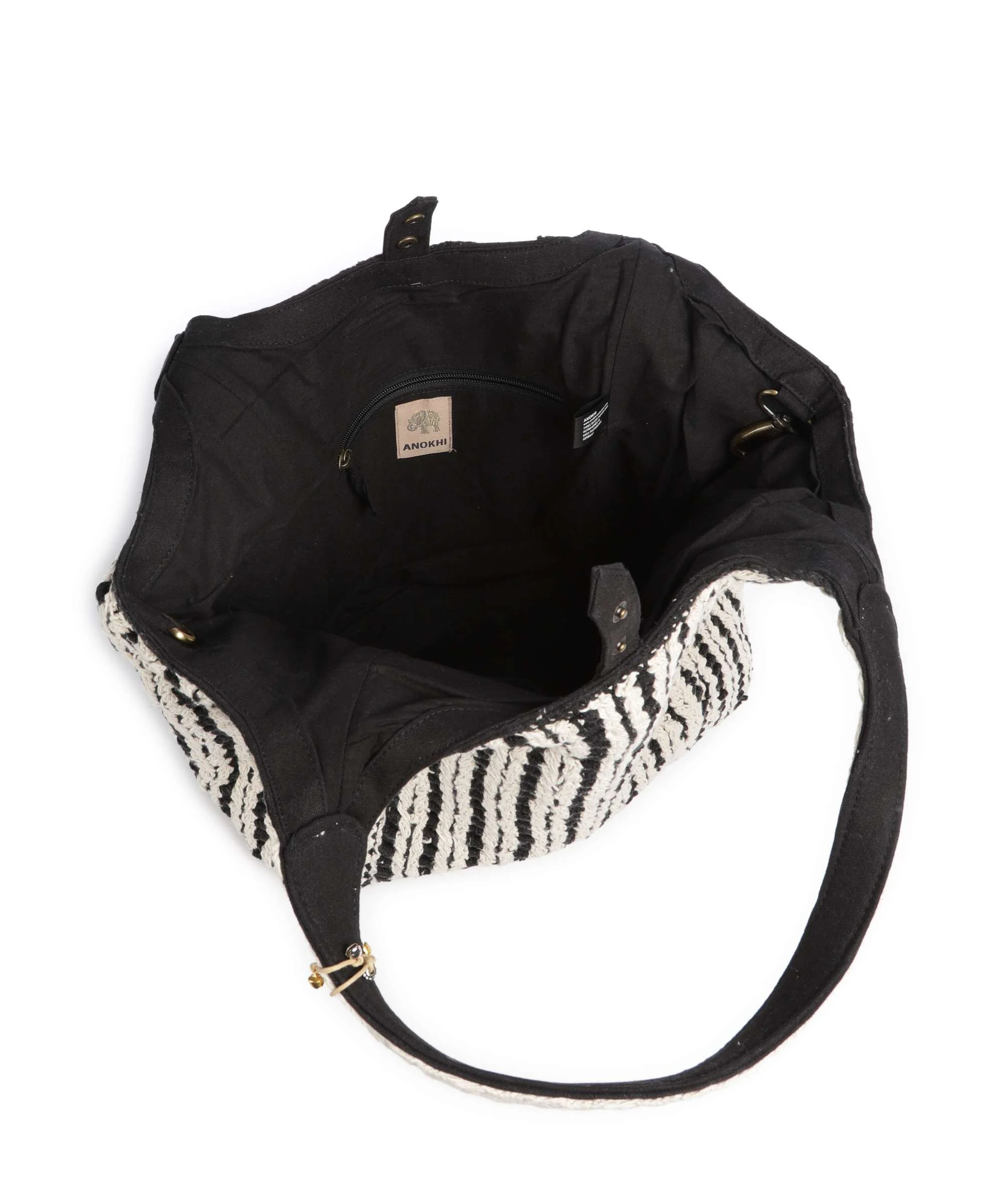 Anokhi Tote bag black/white - Image 7