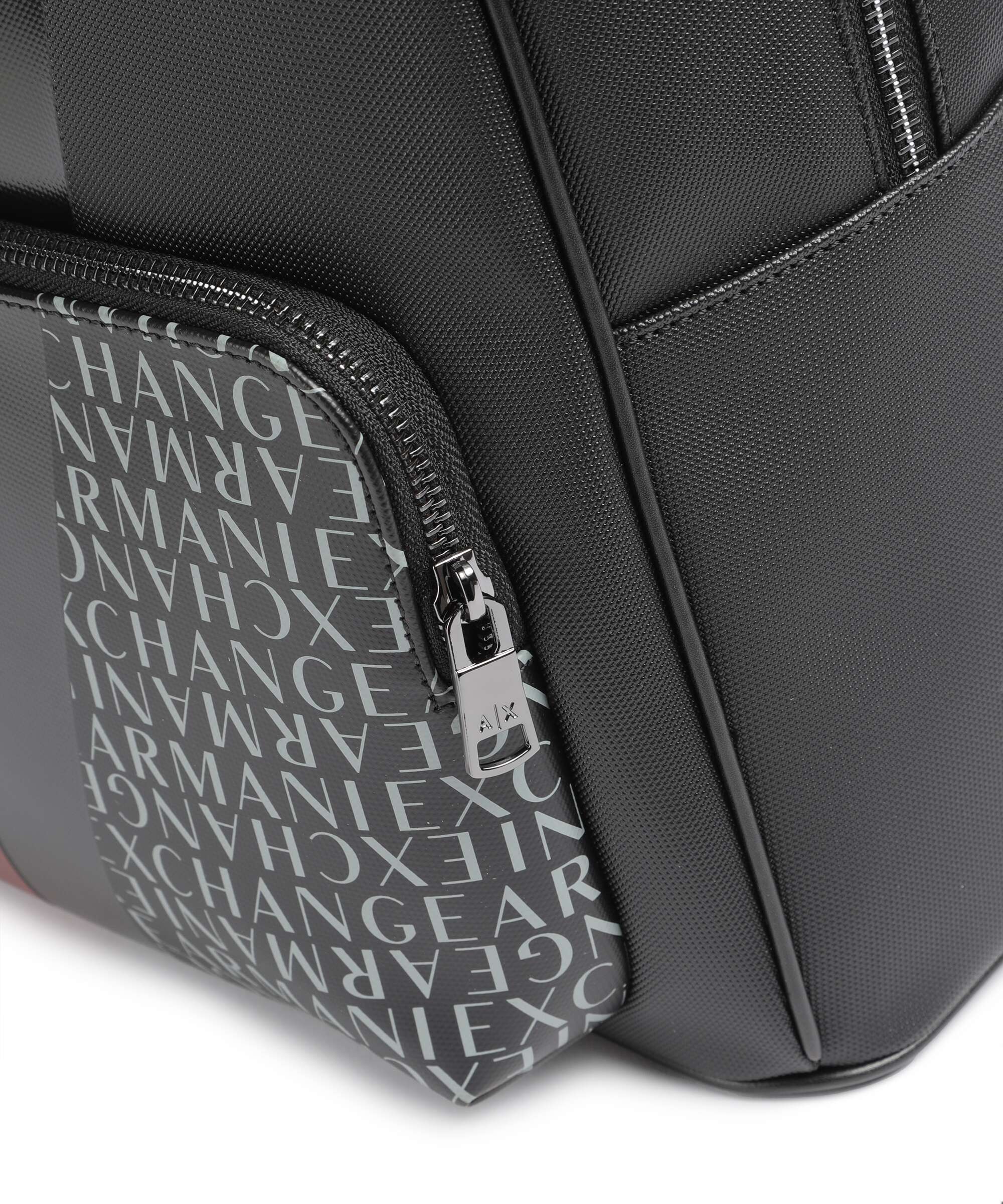 Armani Exchange Dylan Backpack black/pomegranate/black shiny - Image 4