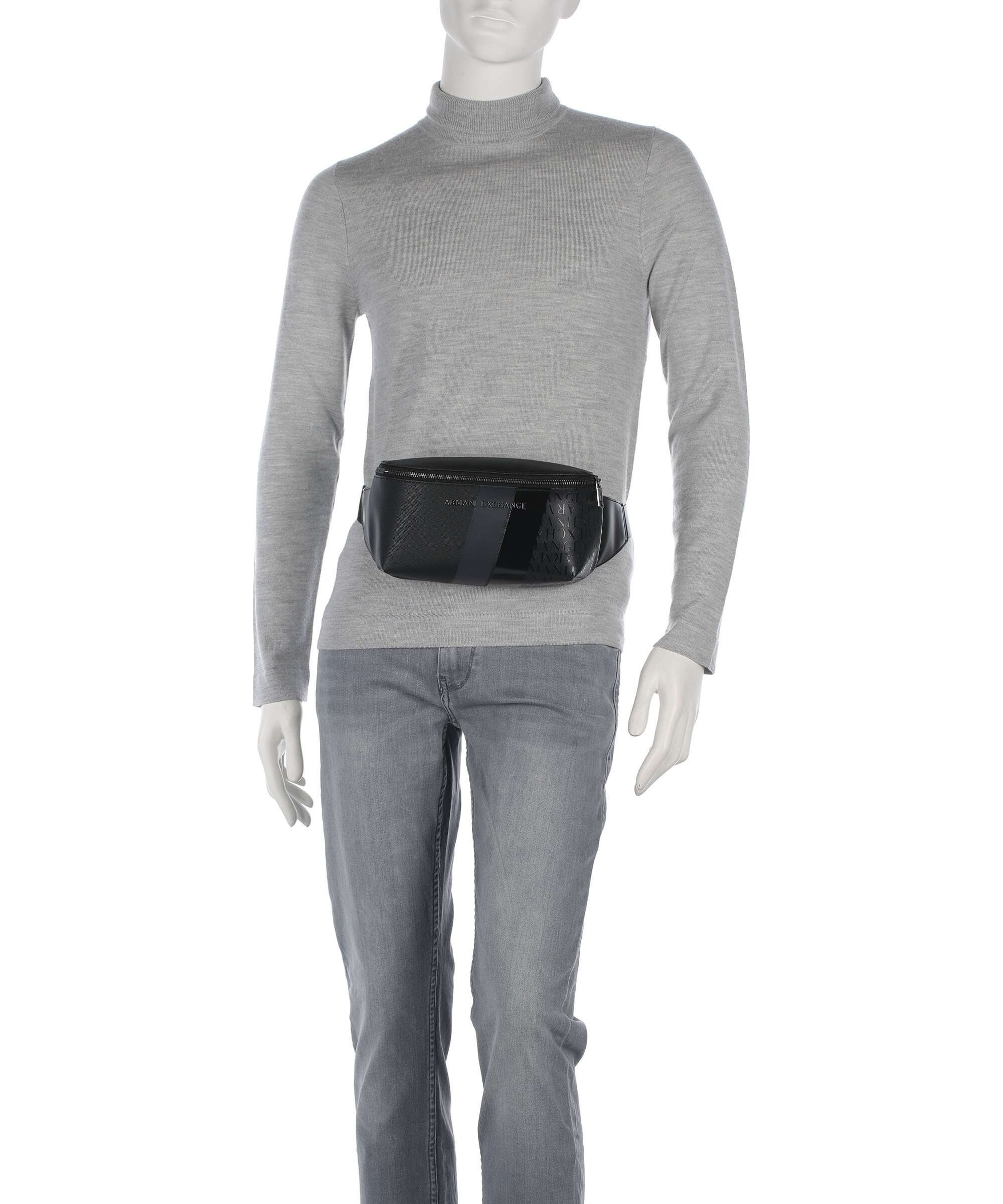 Armani Exchange Dylan Belt bag black/gunmetal/shiny black - Image 3