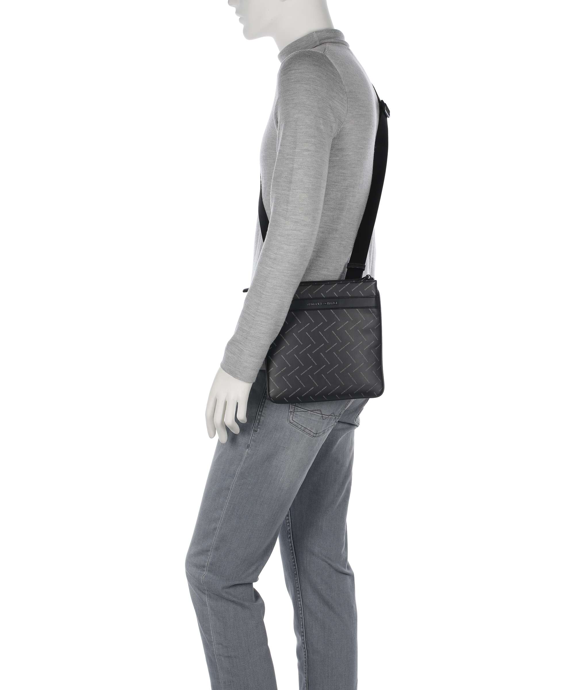 Armani Exchange Ginevra Printed Crossbody bag black/chiseled stone - Image 3
