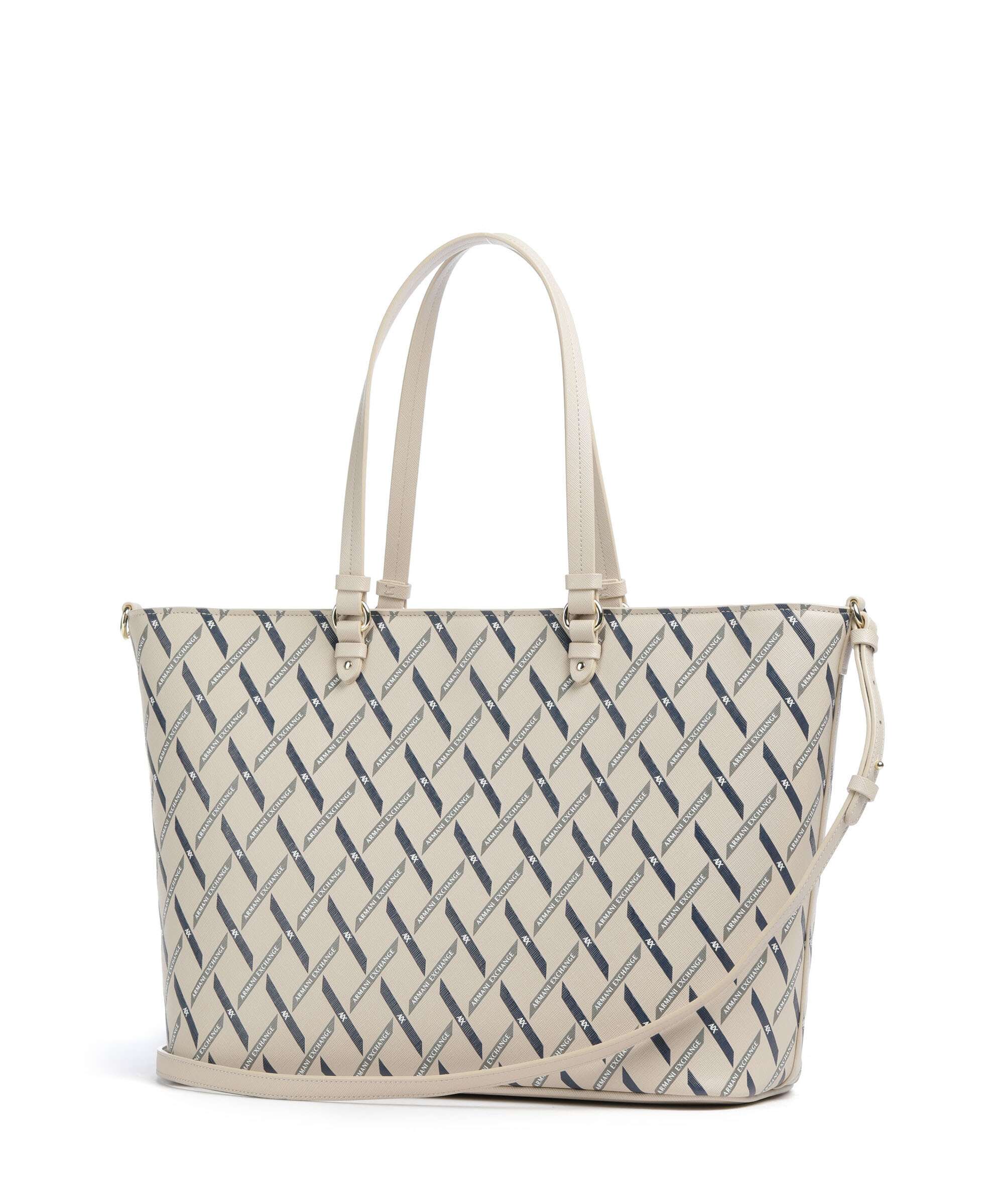 Armani Exchange Gynger Logo M Tote bag sound sand - Image 2