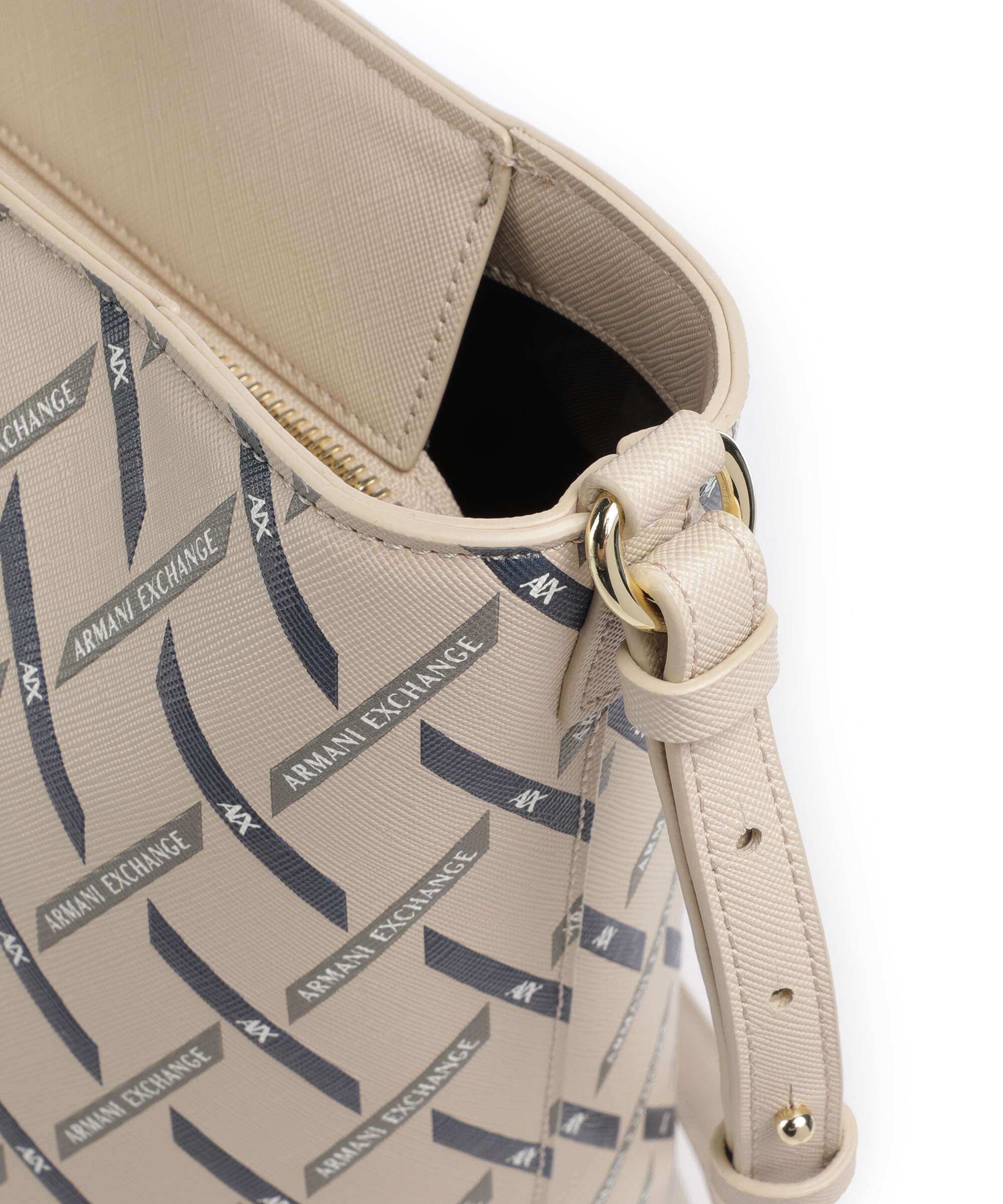 Armani Exchange Gynger Logo M Tote bag sound sand - Image 4