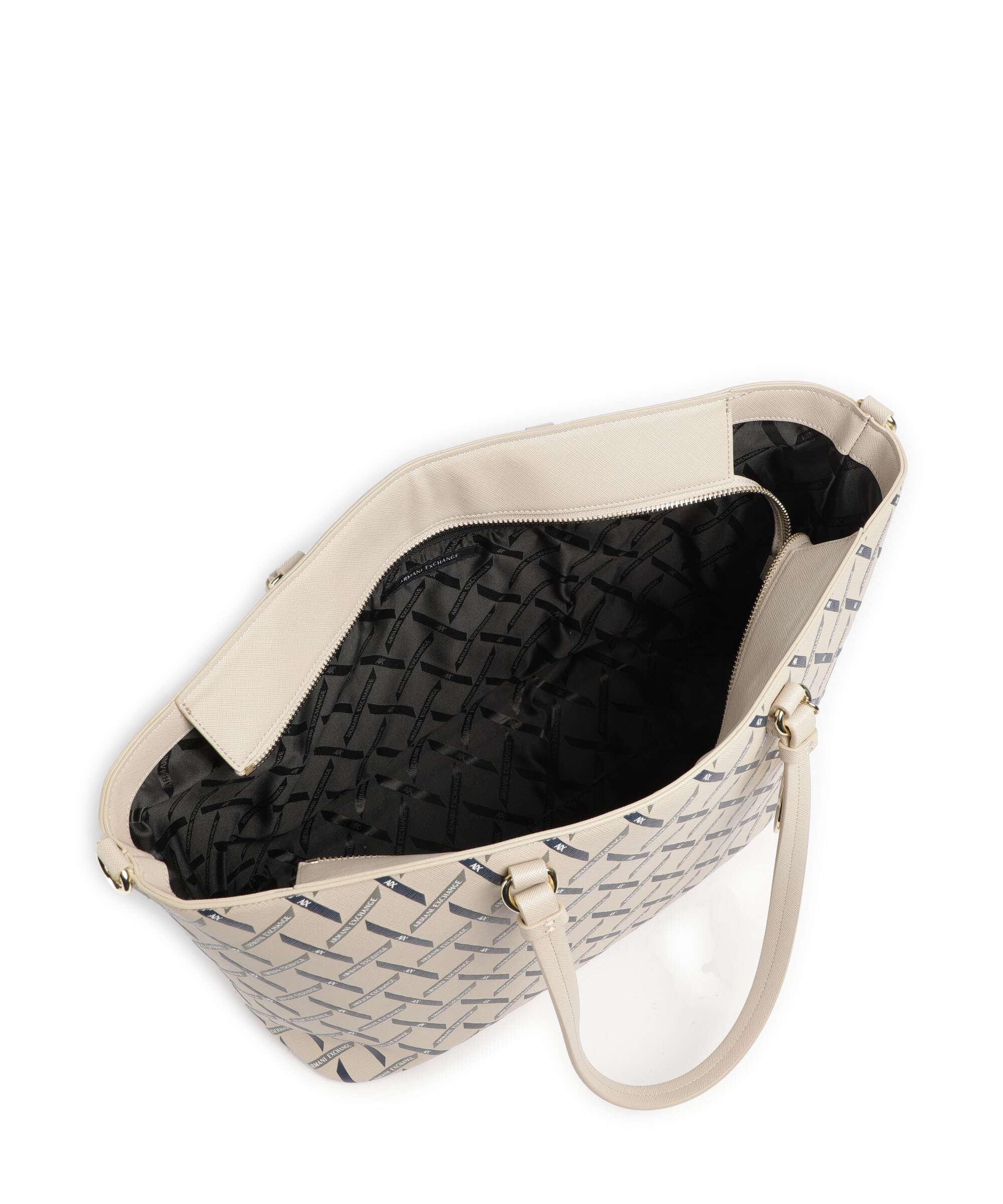 Armani Exchange Gynger Logo M Tote bag sound sand - Image 6