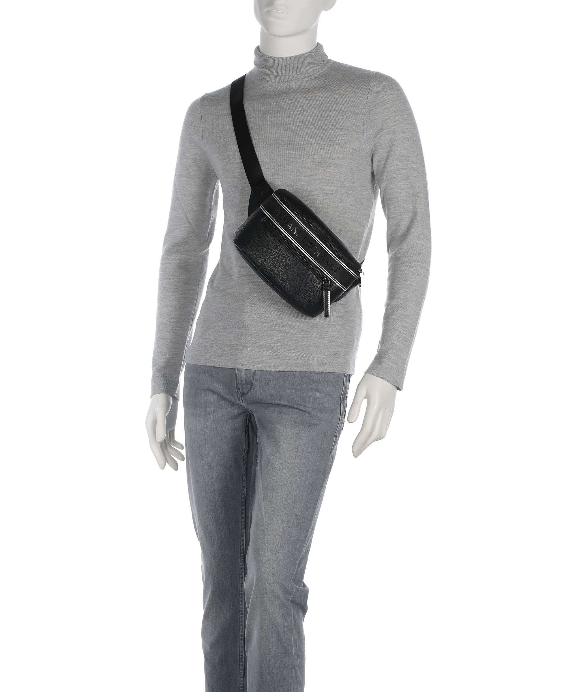 Armani Exchange Ian Belt bag black - Image 3