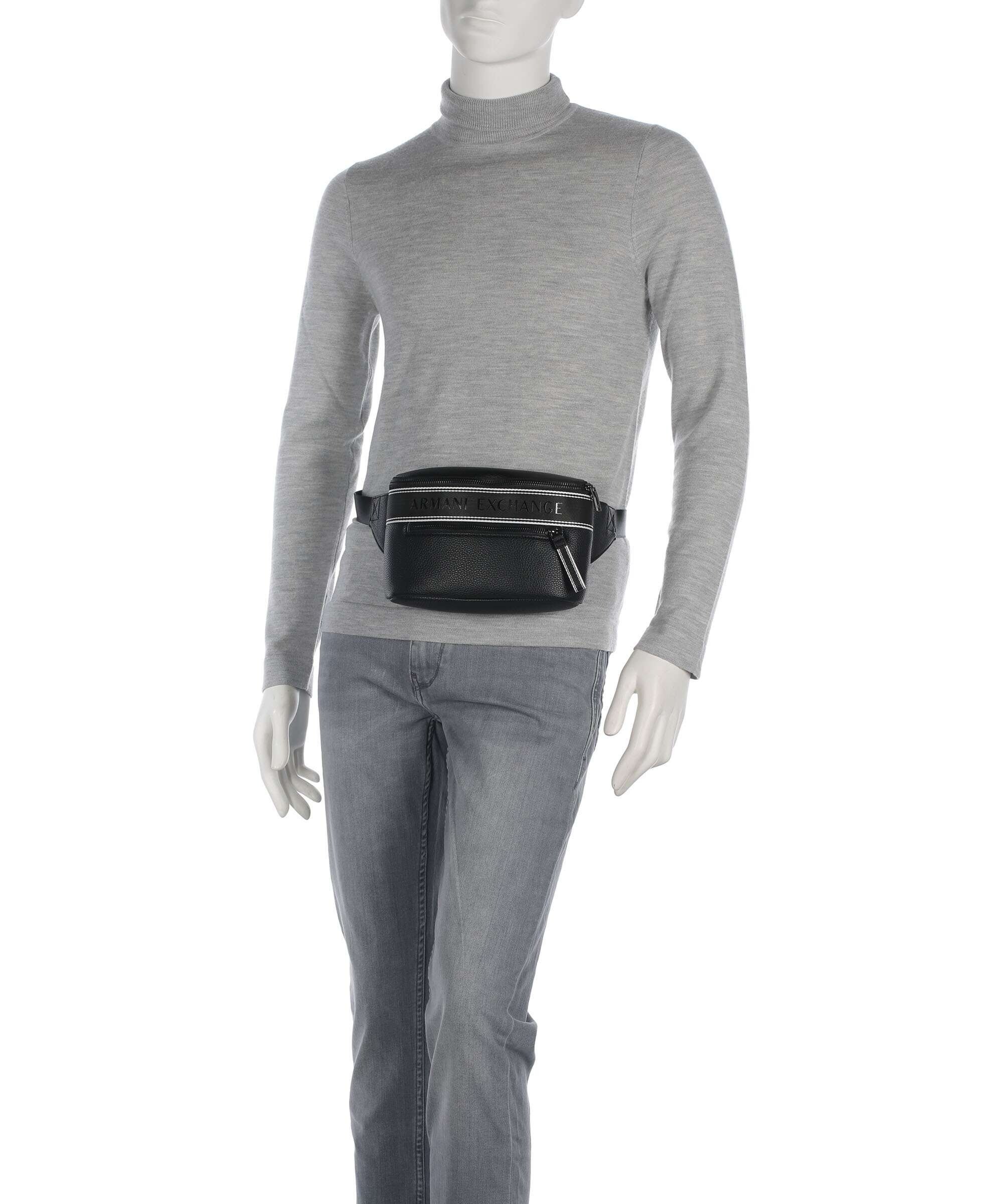 Armani Exchange Ian Belt bag black - Image 4