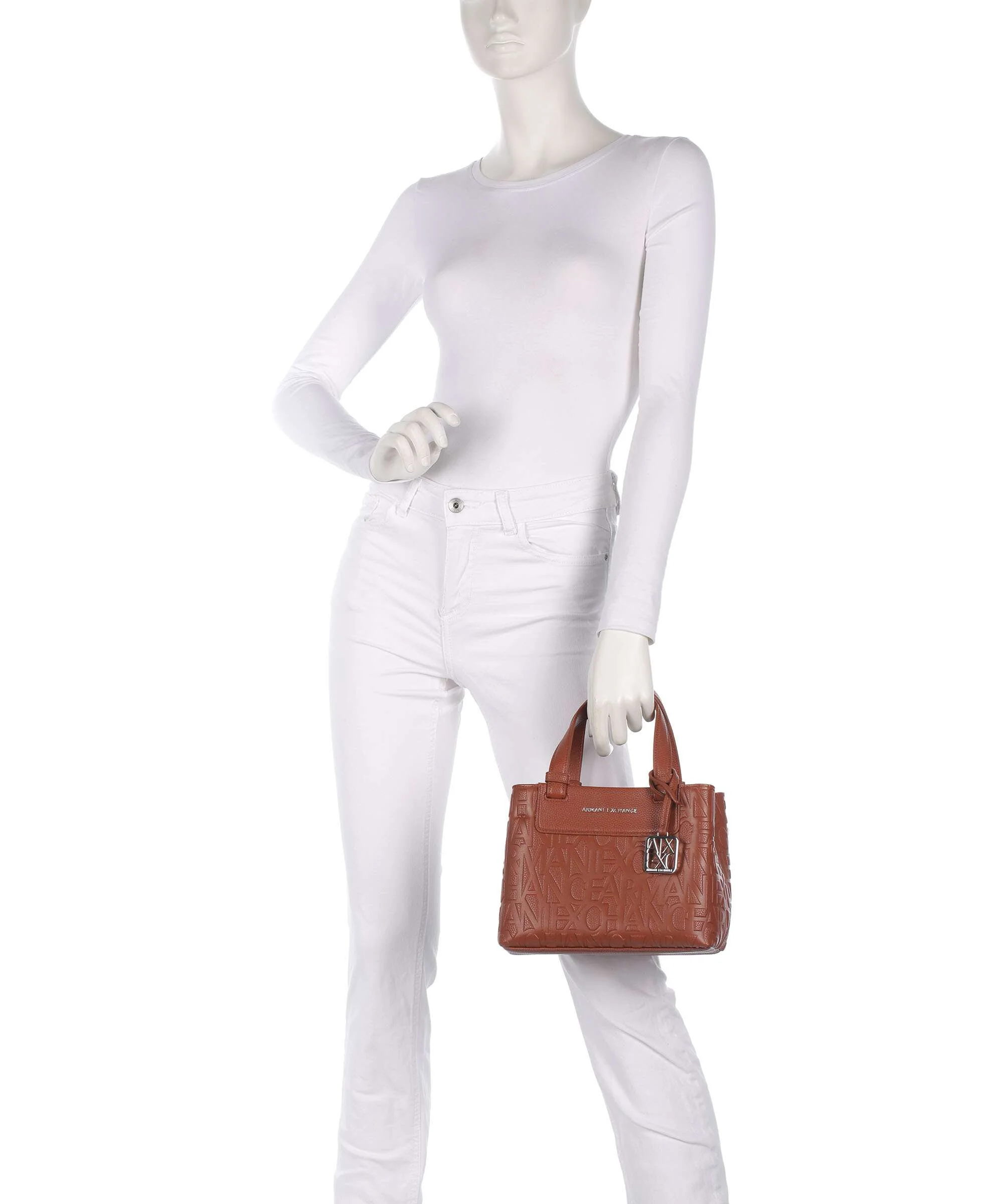 Armani Exchange Liz Monogram S Handbag coconut shell - Image 3